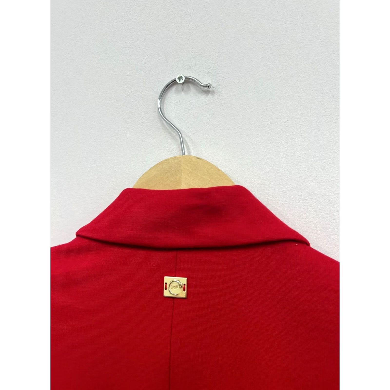 Roberto Cavalli Roberto Cavalli Blazer Women IT 46 US 10 Red Stretch Blazer Vintage? No Size L / US 10 / IT 46 - 3 Thumbnail