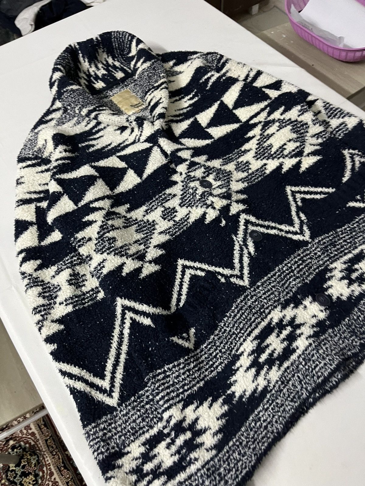 If Six Was Nine 💥Offer Me💥Neutral Infinity Navajo Chimaiyo Cotton Knitwear Size US M / EU 48-50 / 2 - 7 Thumbnail