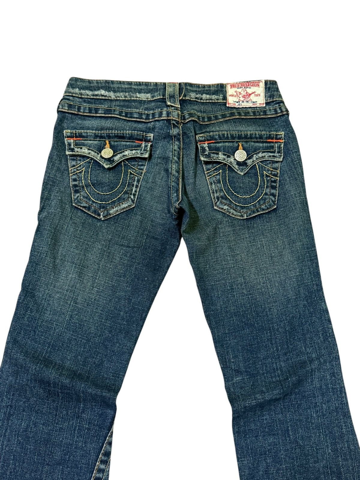 True Religion Flared TRUE RELIGION Distressed Low Rise Bootcut Size US 27 - 8 Thumbnail
