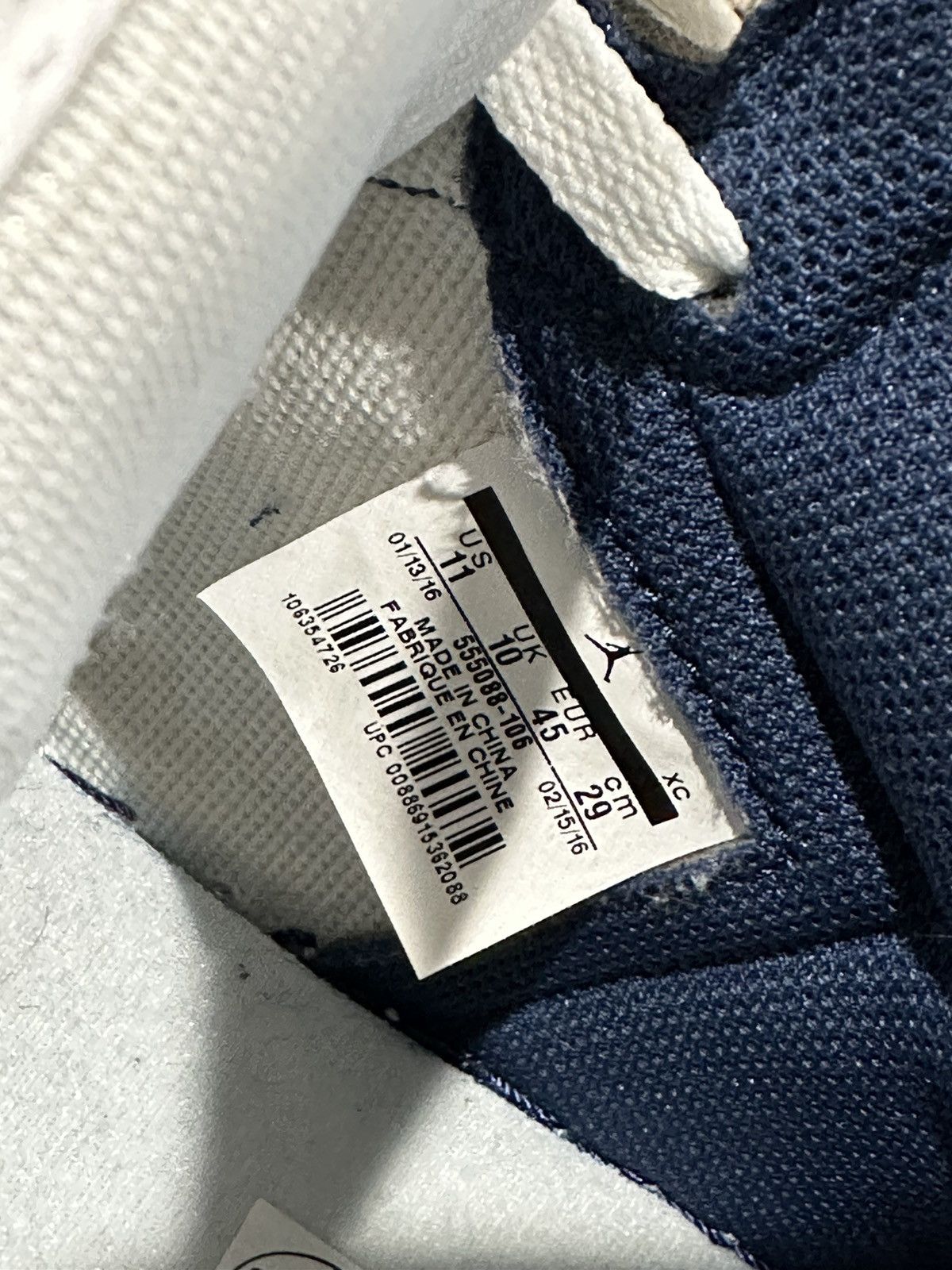 Jordan Brand × Nike Air Jordan Retro 1 High OG Metallic Navy White Sneakers Size US 11 / EU 44 - 11 Thumbnail