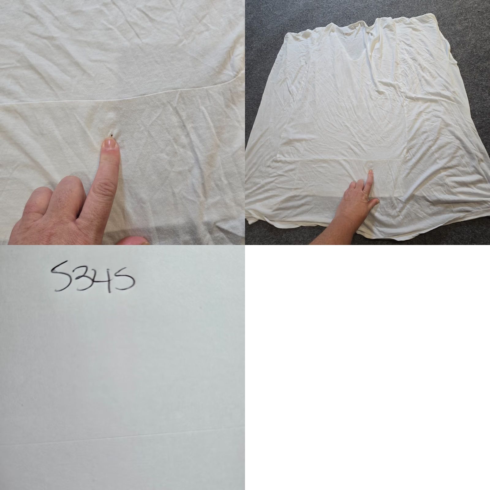 Allsaints AllSaints Top Womens Size 4 White V Neck High Low Lightweight Capsule Beachy Size S / US 4 / IT 40 - 9 Thumbnail