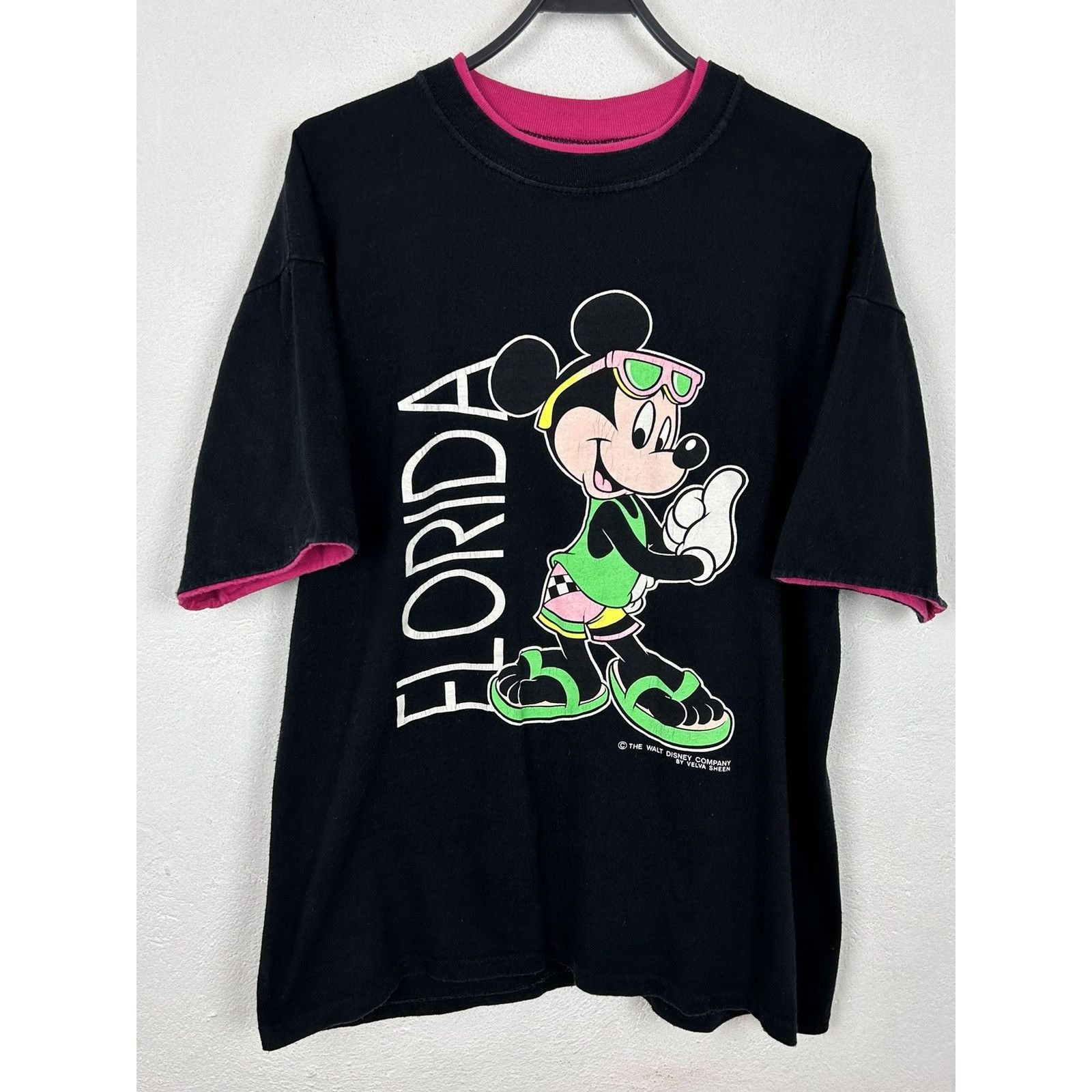 VTG Velva Sheen Disney Minnie Mickey Mouse Florida T-Shirt Single Stitch 90s hotsell