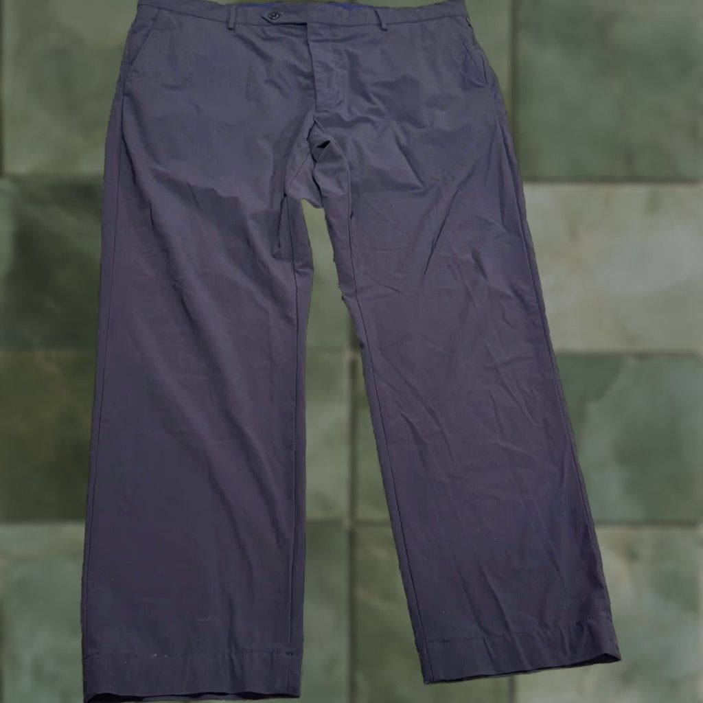 Zanella Zanella Active Stretch Pants 38x27 Navy Blue Regular Fit Flat Front Mens Size US 38 / EU 54 - 1 Thumbnail
