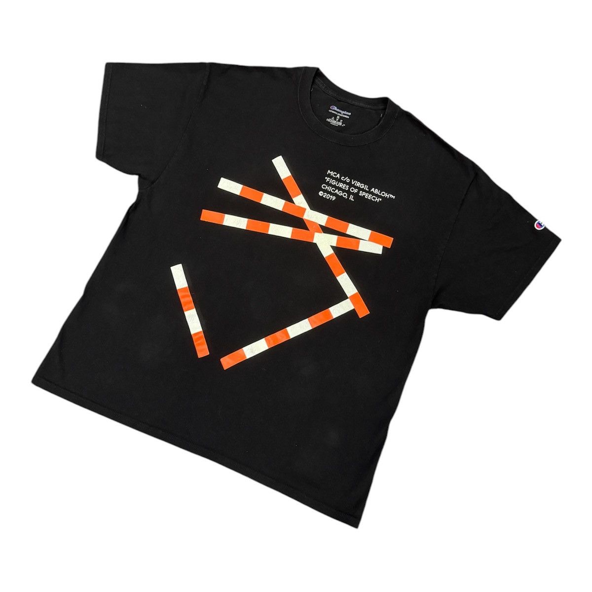 Virgil Abloh Virgil Abloh X Champion Tshirt Size US XL / EU 56 / 4 - 3 Thumbnail