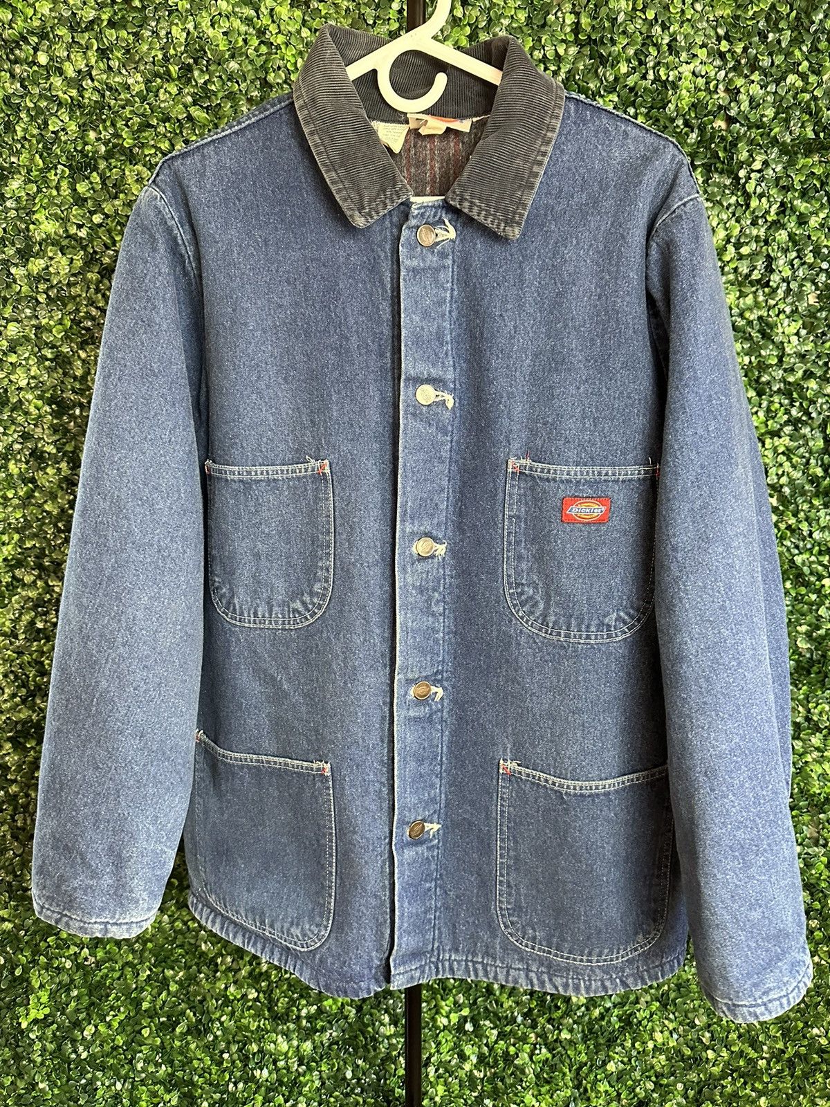 Dickies Vintage Dickies Denim Blanket Lined Chore Coat Grailed