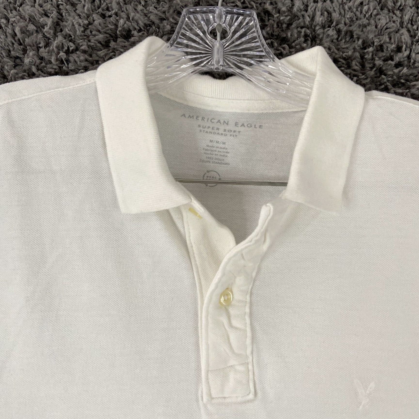 American Eagle Outfitters VINTAGE? No. American Eagle Polo Shirt Men M White Short Sleeve Size M Polo Men White American Eagle Outfitters Short Sleeve Polo Mens Size M Size US M / EU 48-50 / 2 - 5 Thumbnail