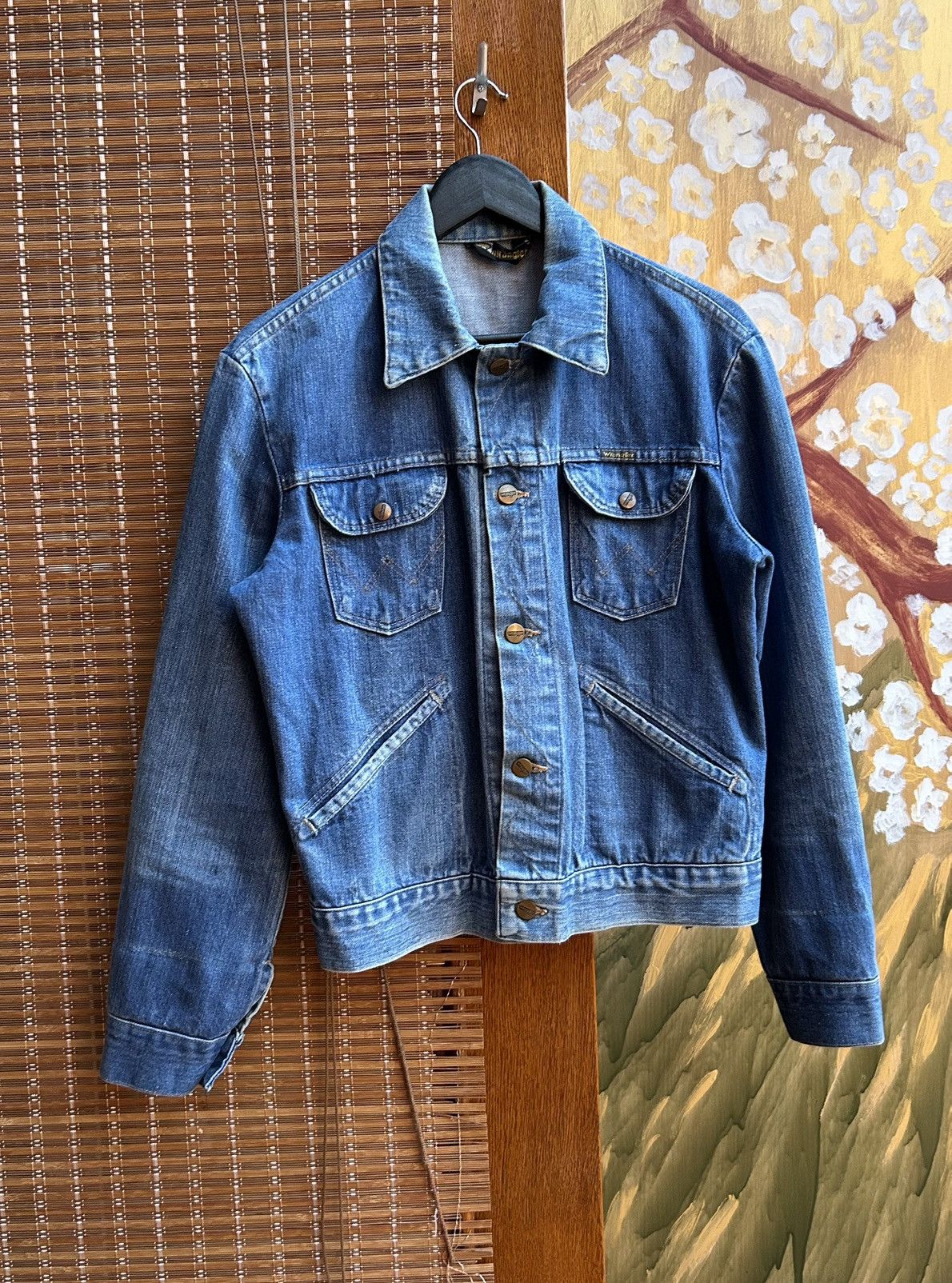 Wrangler 70s Wrangler 124mj Denim Trucker Work Jacket Scoville Snap Size US M / EU 48-50 / 2 - 1 Thumbnail