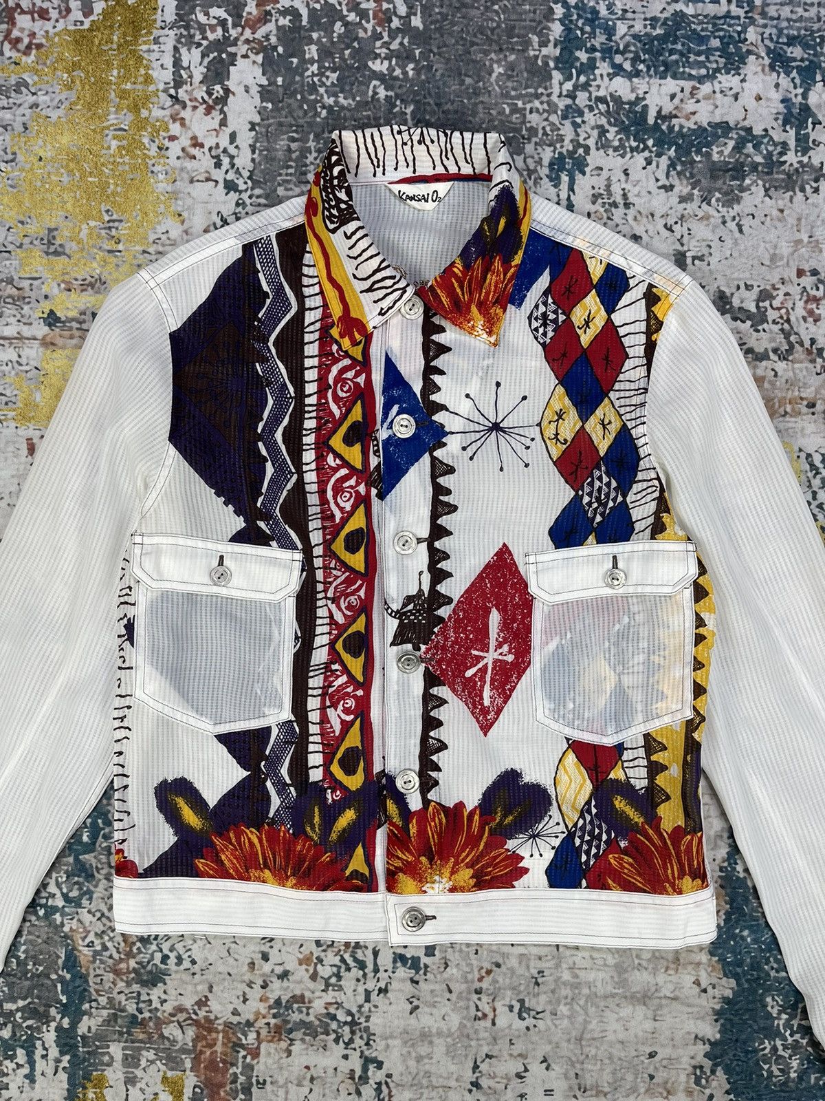 Kansai Yamamoto Kansai Yamamoto Transparent Multicolored Blouses Size M / US 6-8 / IT 42-44 - 2 Thumbnail