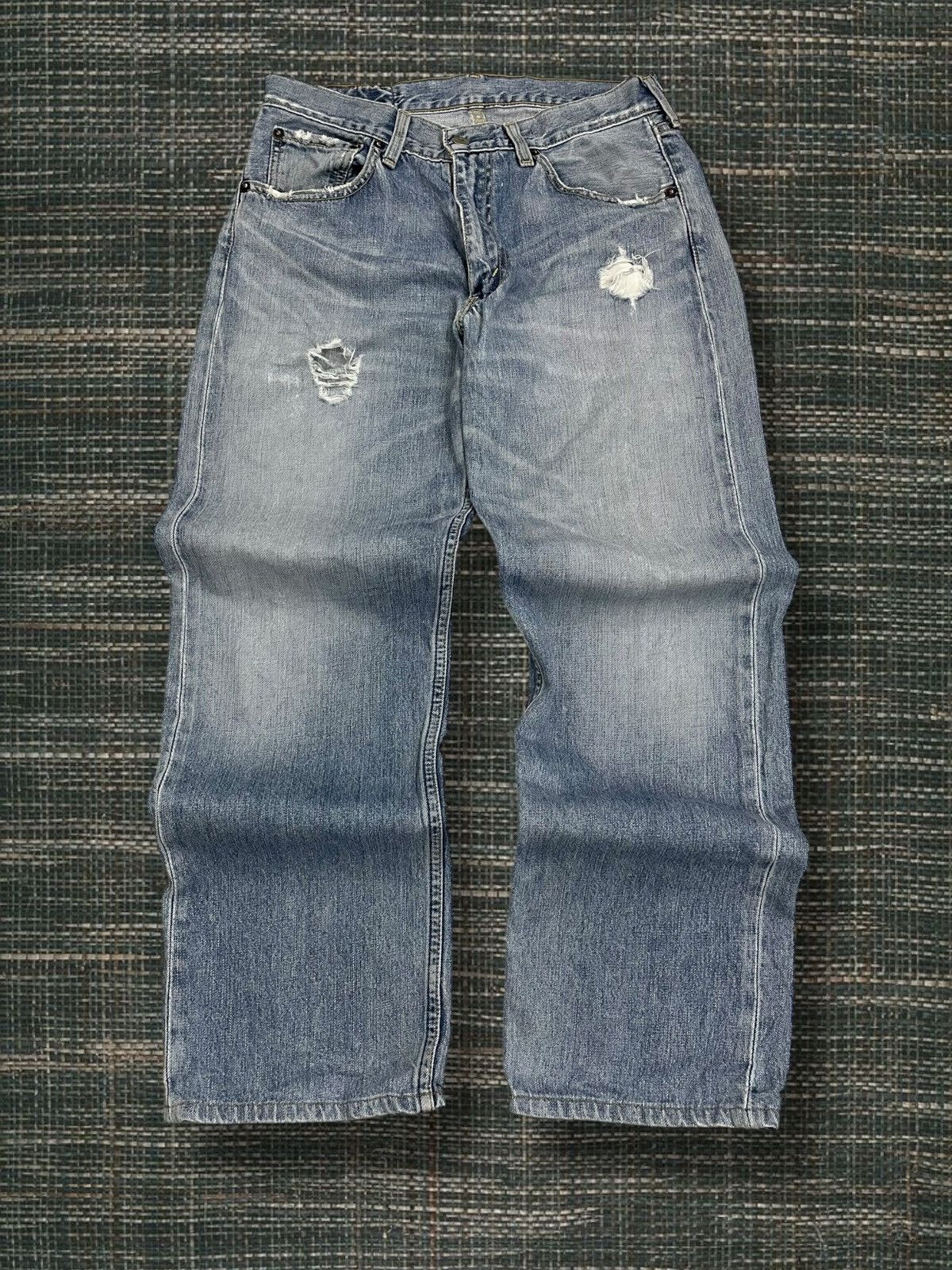 Levi's Vintage Clothing Vintage 1990S Designer Original Levis 503 Distressed Denim Size US 31 - 1 Thumbnail