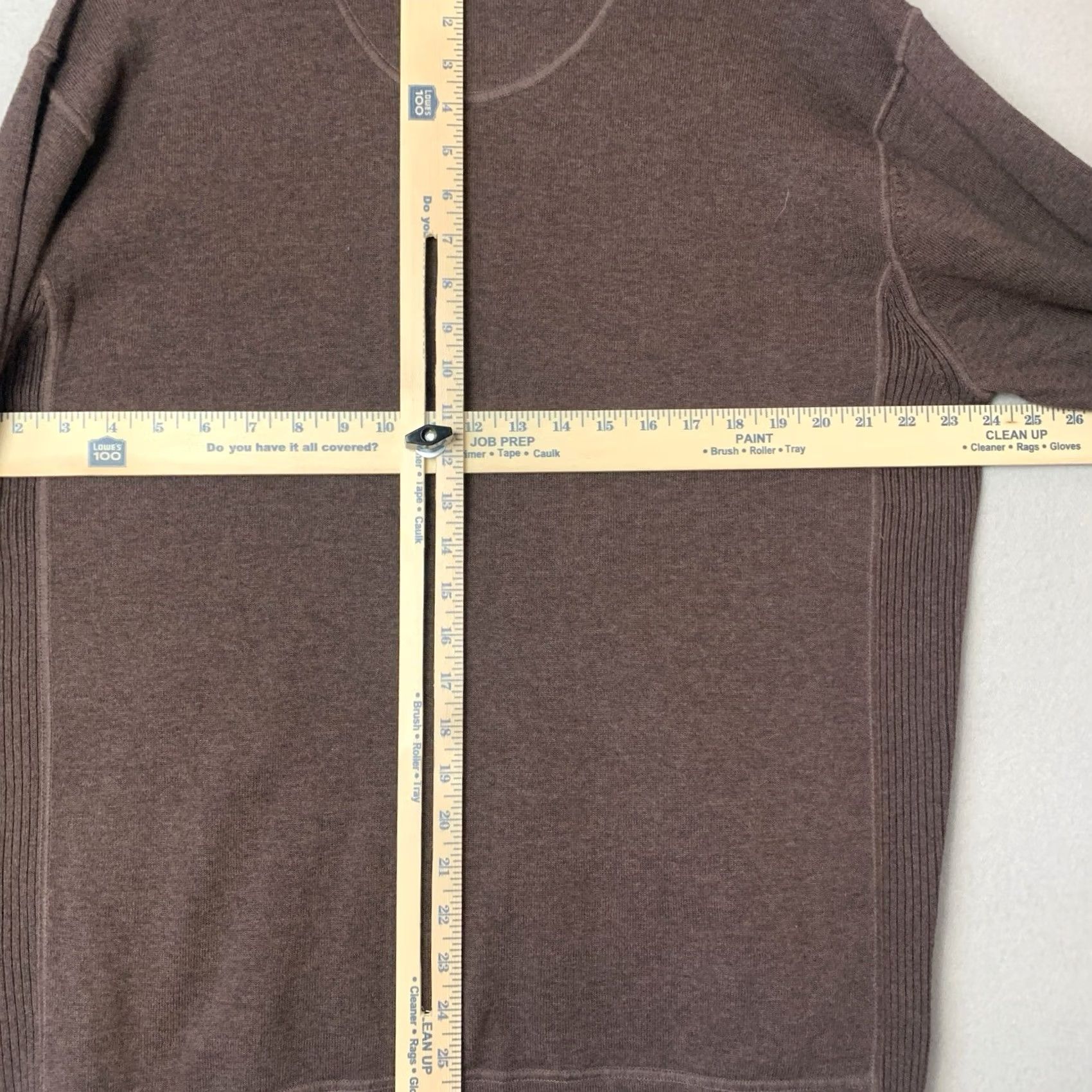 Tommy Bahama Tommy Bahama Sweater Men Large Brown V-Neck Cotton Knit Ribbed Sides Logo Pullover All Seasons Size US L / EU 52-54 / 3 - 6 Thumbnail
