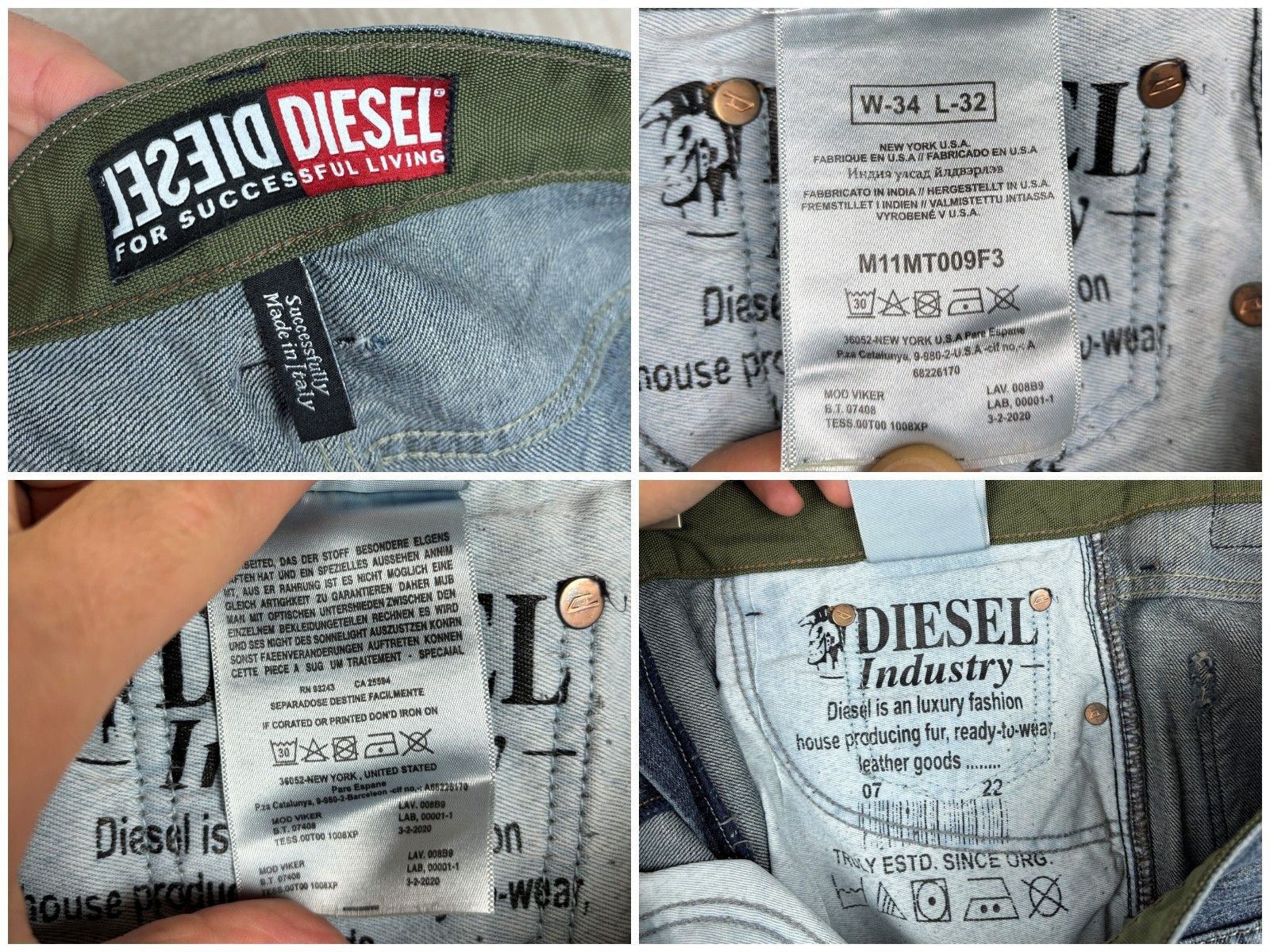 Diesel Diesel Denim Jeans Size US 34 / EU 50 - 13 Thumbnail