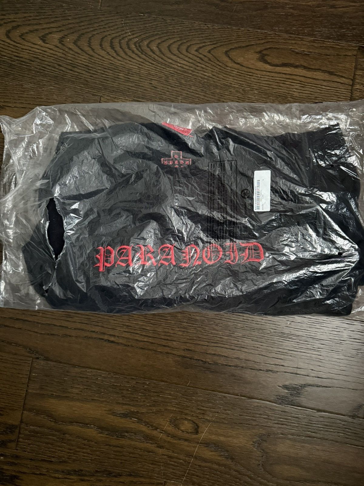 Black Paranoid Crewneck deadstock never worn