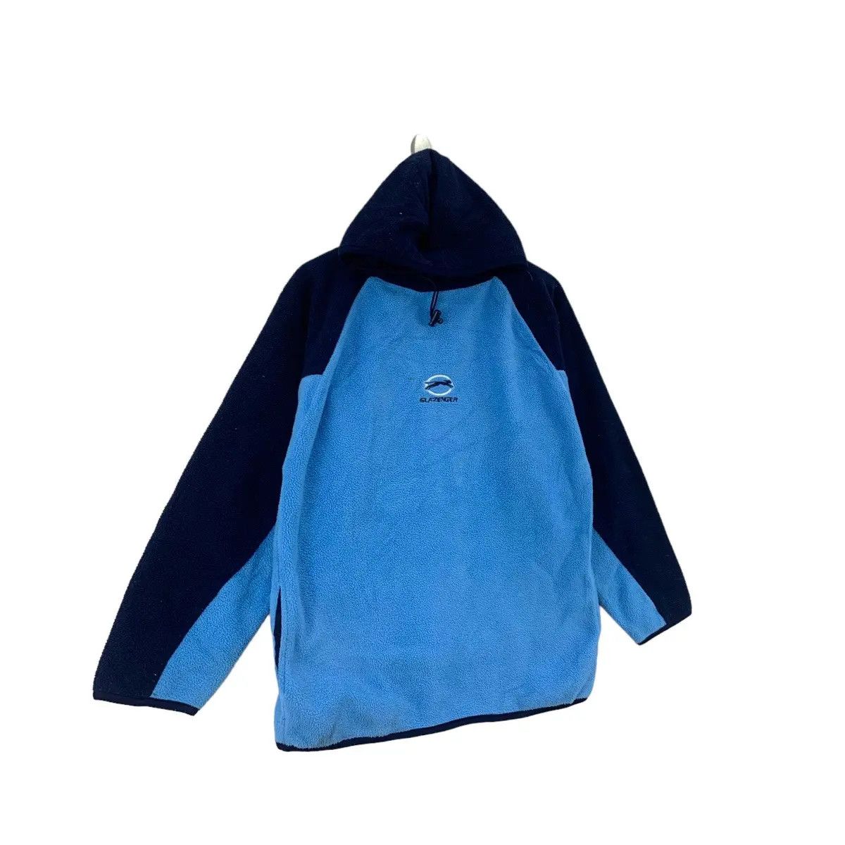 Vintage Vintage SLAZENGER Center Logo Blue Fleece Hoodie Jacket Size US M / EU 48-50 / 2 - 7 Thumbnail