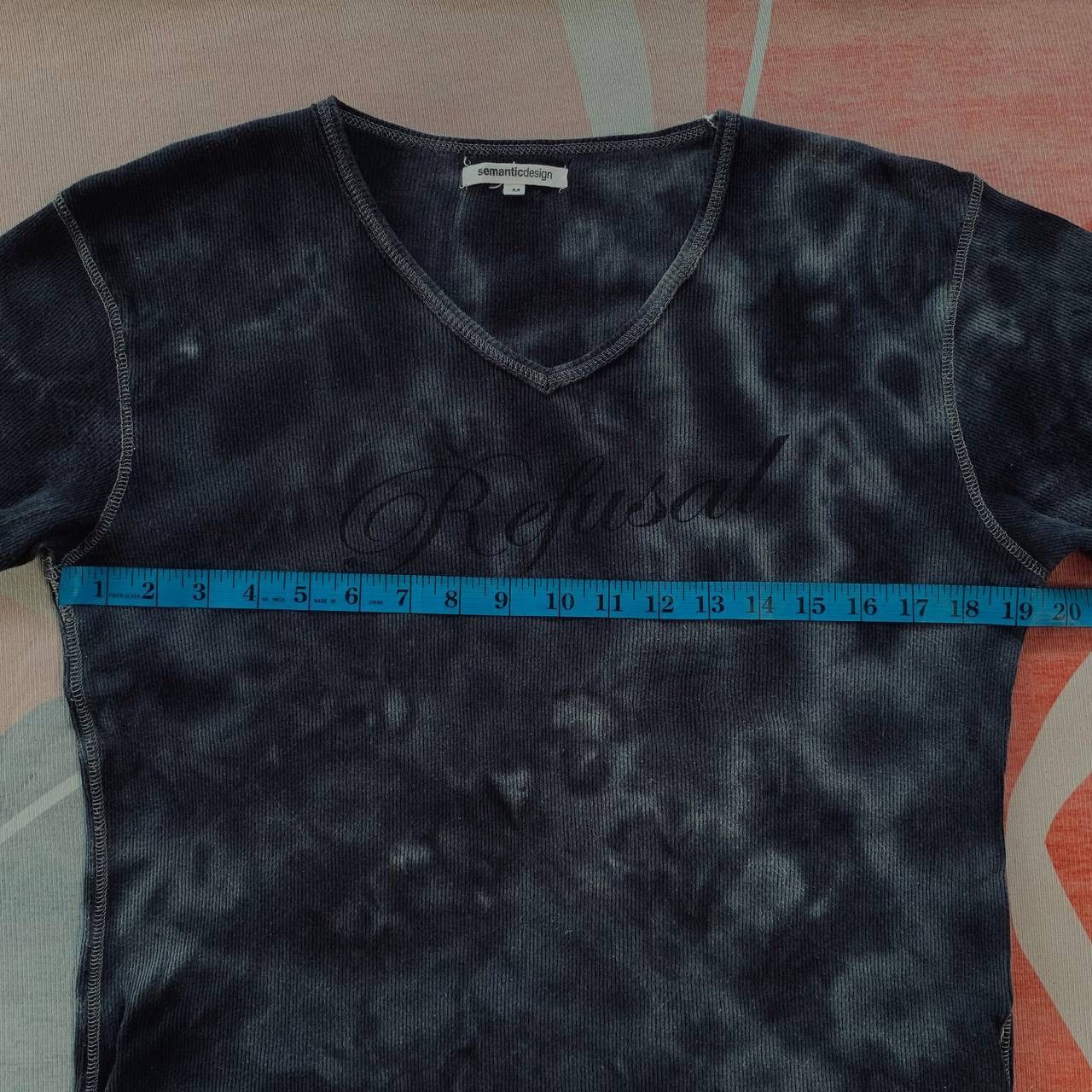 Seditionaries Rare Semanticdesign ‘Refusal’ Stone Wash V Neck Tees Size US S / EU 44-46 / 1 - 10 Thumbnail