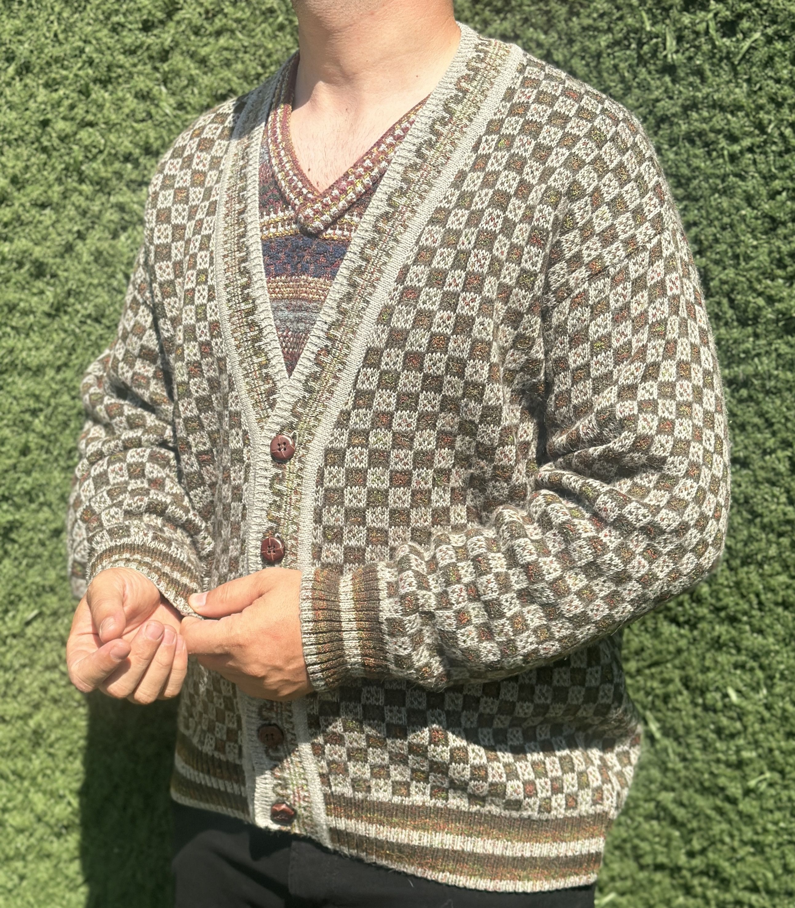 Missoni Rare Alpaca 1995 Missoni Cardigan 3D Pullover Jeresy Size 54 Size US L / EU 52-54 / 3 - 9 Thumbnail