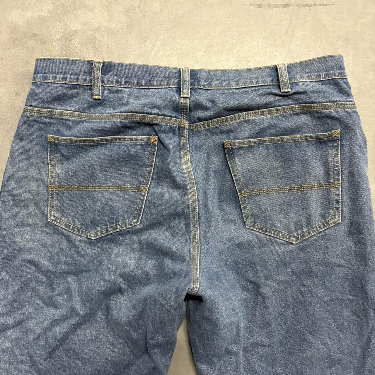 Vintage Crazy Vintage Y2K/2000s Baggy Rivet Supply Co. Medium Wash Denim Jeans! Size US 36 / EU 52 - 7 Thumbnail