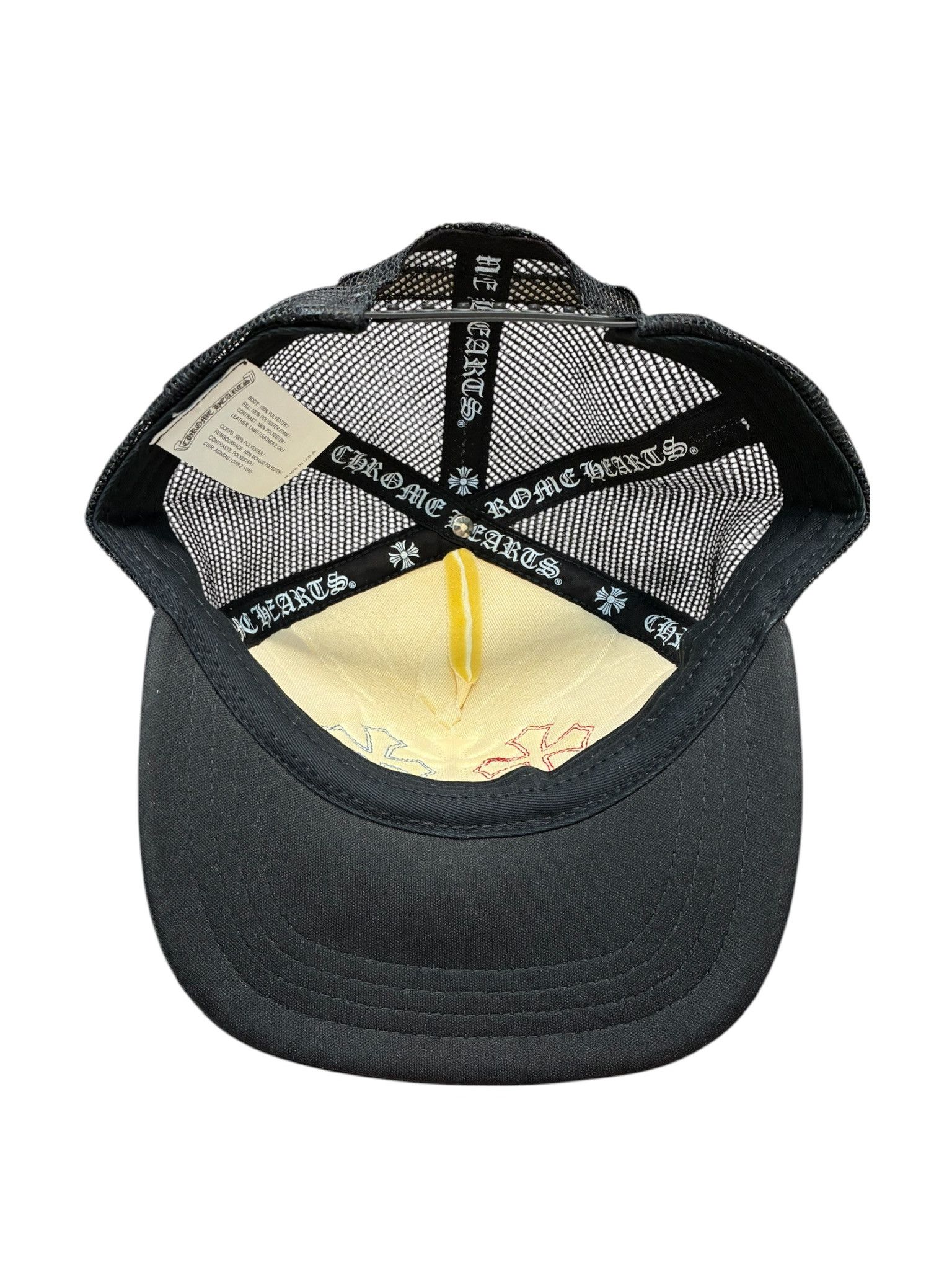 Chrome Hearts Chrome Hearts Triple Cross Trucker Hat Red White Blue Size ONE SIZE - 6 Thumbnail
