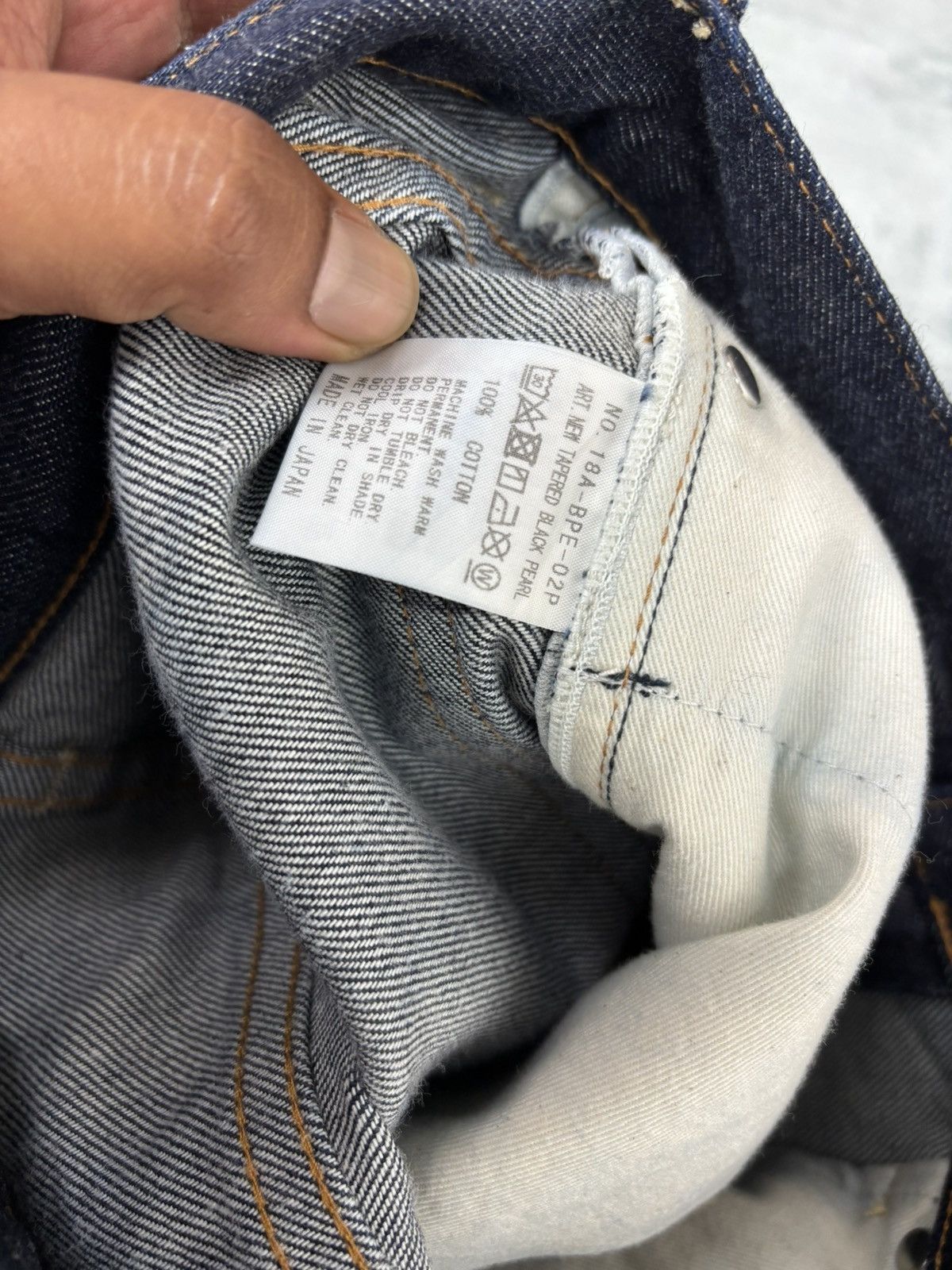 Le Grande Bleu (L.G.B.) Serge de bleu Stud Denim. S0307 Size 26" / US 2 / IT 38 - 7 Thumbnail