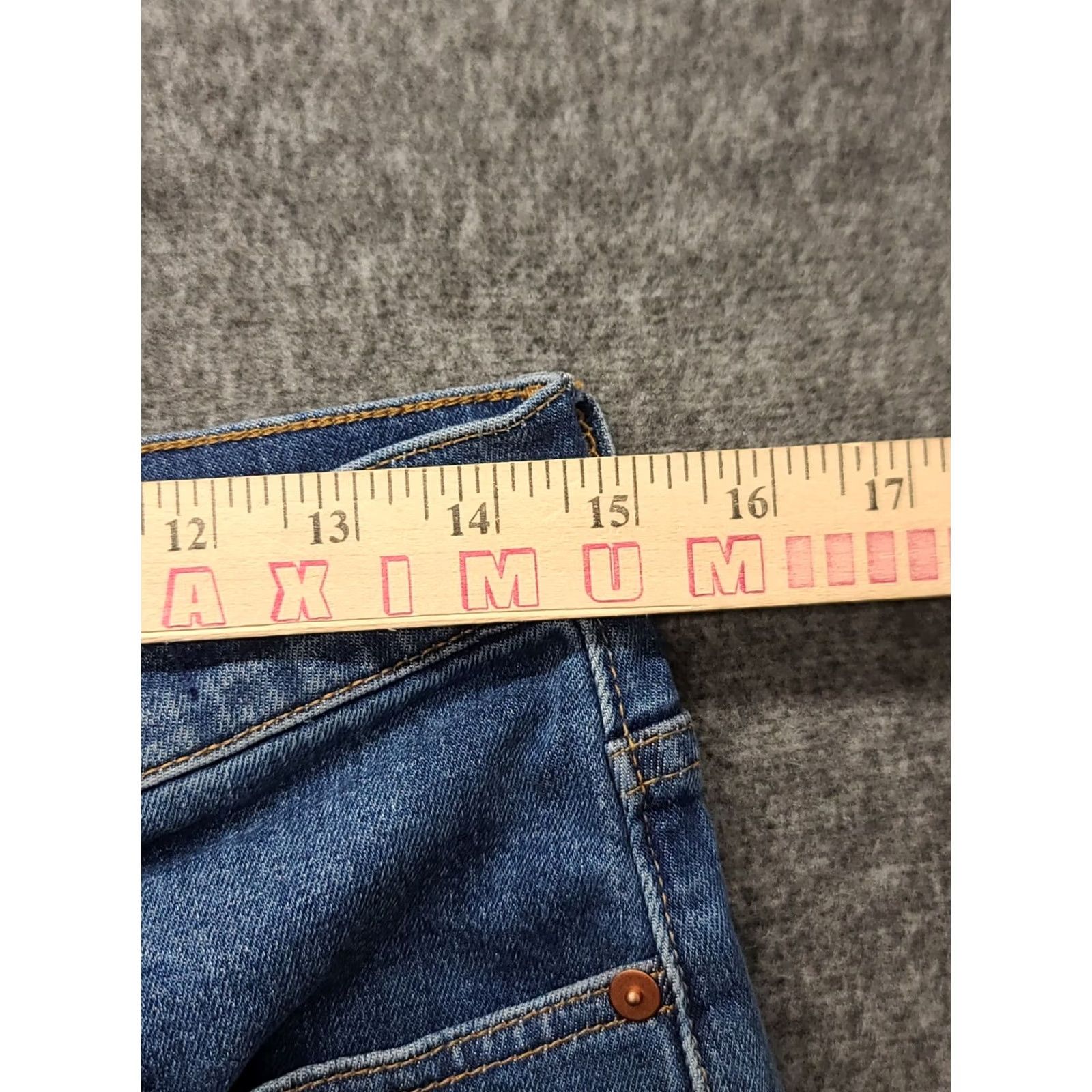 Madewell Madewell Jeans Womens Crop High Rise 27in Inseam 28x27 Button Fly Medium Blue Denim 5-Pocket Regular Fit Vintage No Size 28" / US 6 / IT 42 - 4 Thumbnail