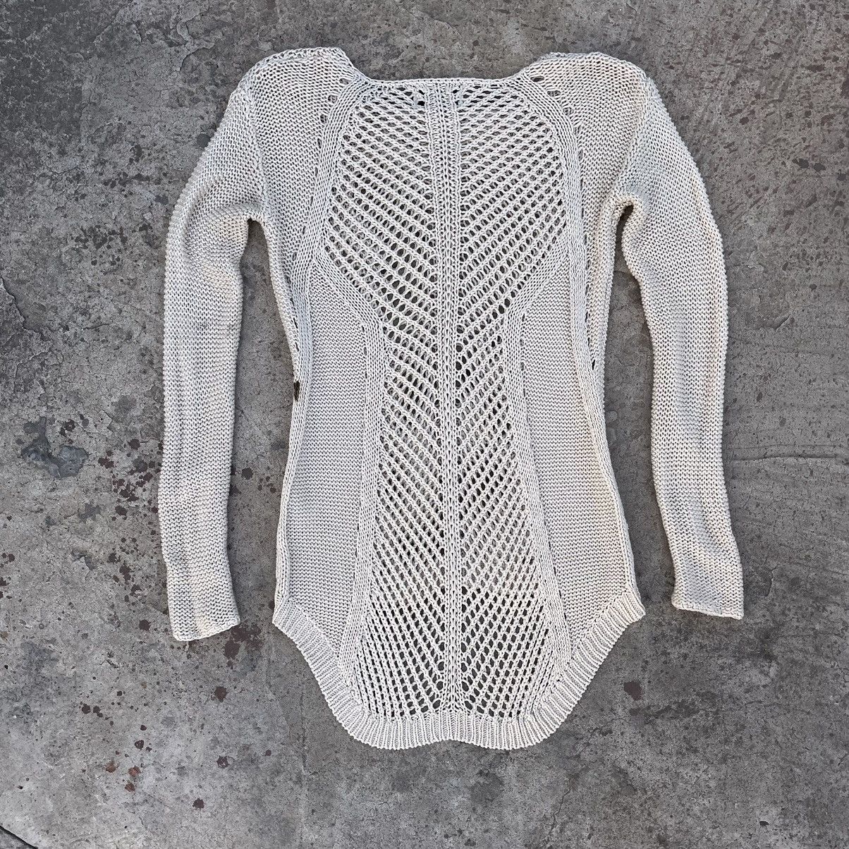 Japanese Brand Vintage Avant Garde knitted Sweater Y2K 90s USA Longsleeve Size M / US 6-8 / IT 42-44 - 3 Thumbnail