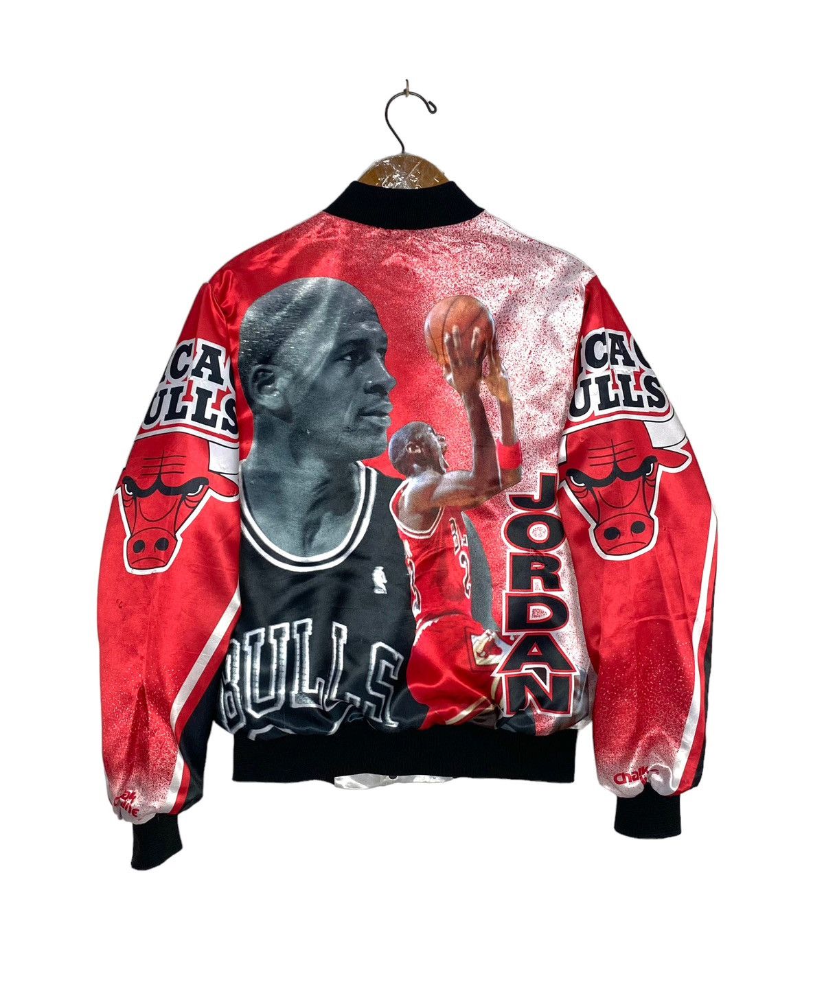 Chalk Line Chicago Bulls Michael Jackson Vtg Chicago Bulls X Michael Jordan Satin Bomber Jacket Grailed