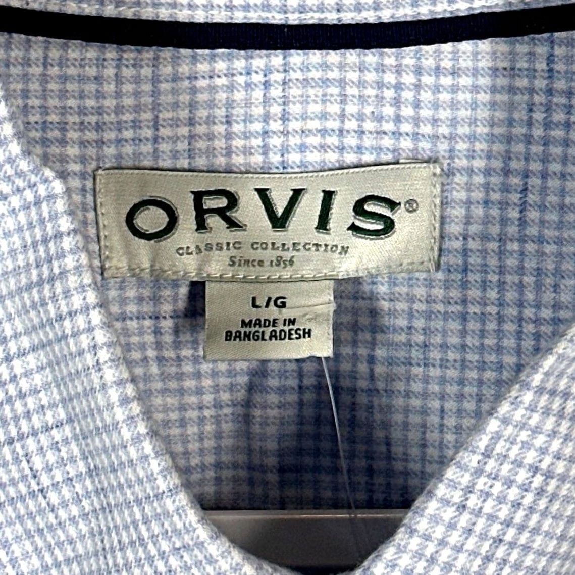 Orvis ORVIS Mens Button Down Shirt Long Sleeve Gingham Check Size L Size US L / EU 52-54 / 3 - 7 Thumbnail