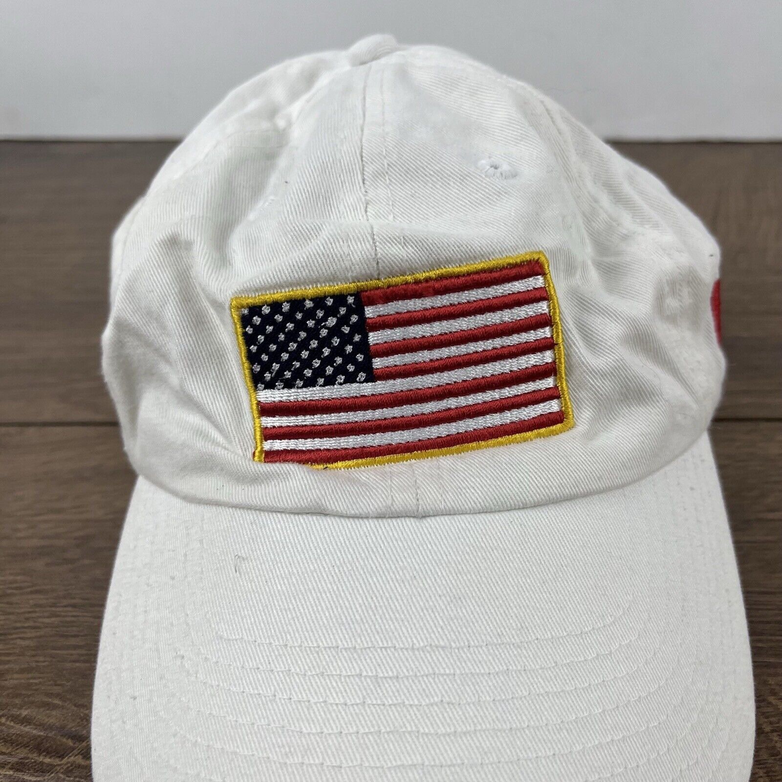 Other USA Flag Hat American Flag Adjustable Hat White Adjustable H Size ONE SIZE - 8 Thumbnail