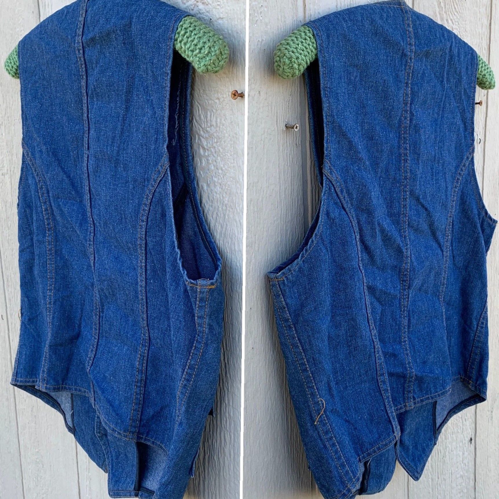 Lee VINTAGE Lee Vest Lee Jeans Denim Lee Set Sanforset 40R Union Made Cowboy Hippy Lee Blue 40R Mens Size US 40 / EU 56 - 3 Thumbnail
