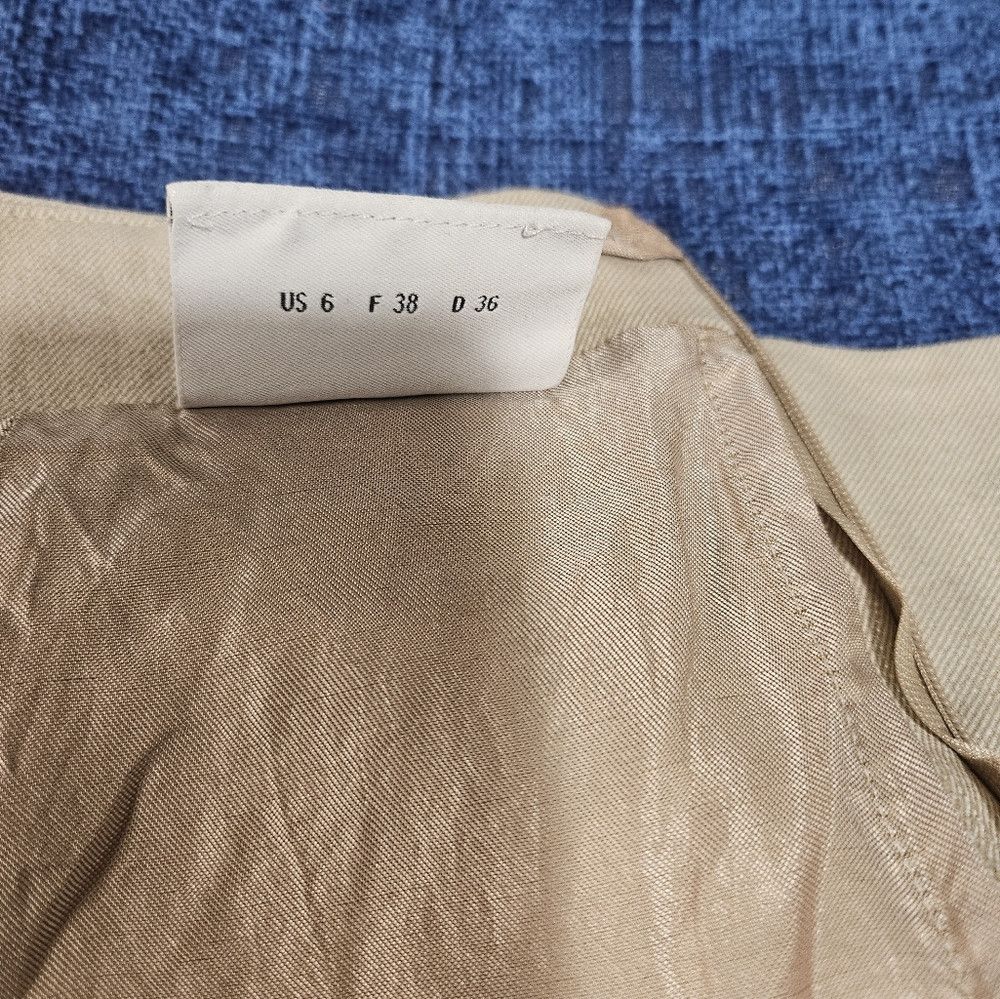 Other Akris Punto Khaki Canvas Knee Length Skirt 6 Size 26" / US 2 / IT 38 - 8 Thumbnail