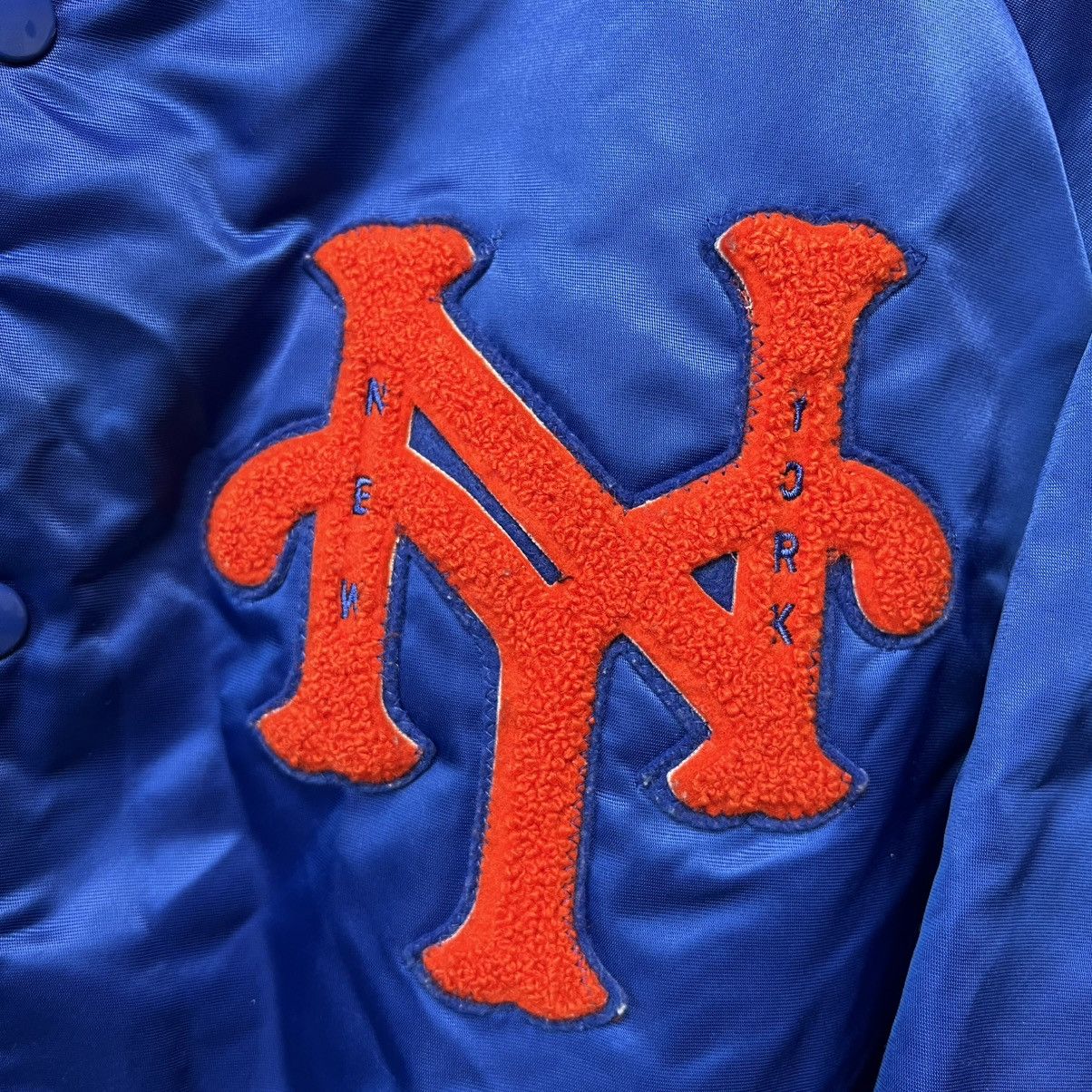 MLB × Starter × Vintage 90s NY METS Baseball Club Jacket Bomber y2k made in USA 🇺🇸 Size US M / EU 48-50 / 2 - 9 Thumbnail