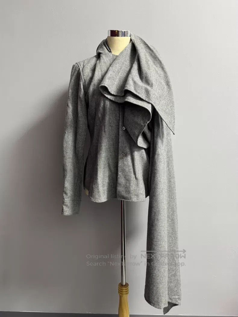 Comme des Garcons Comme des Garcons Faux two-piece grey shirt Size M / US 6-8 / IT 42-44 - 3 Thumbnail