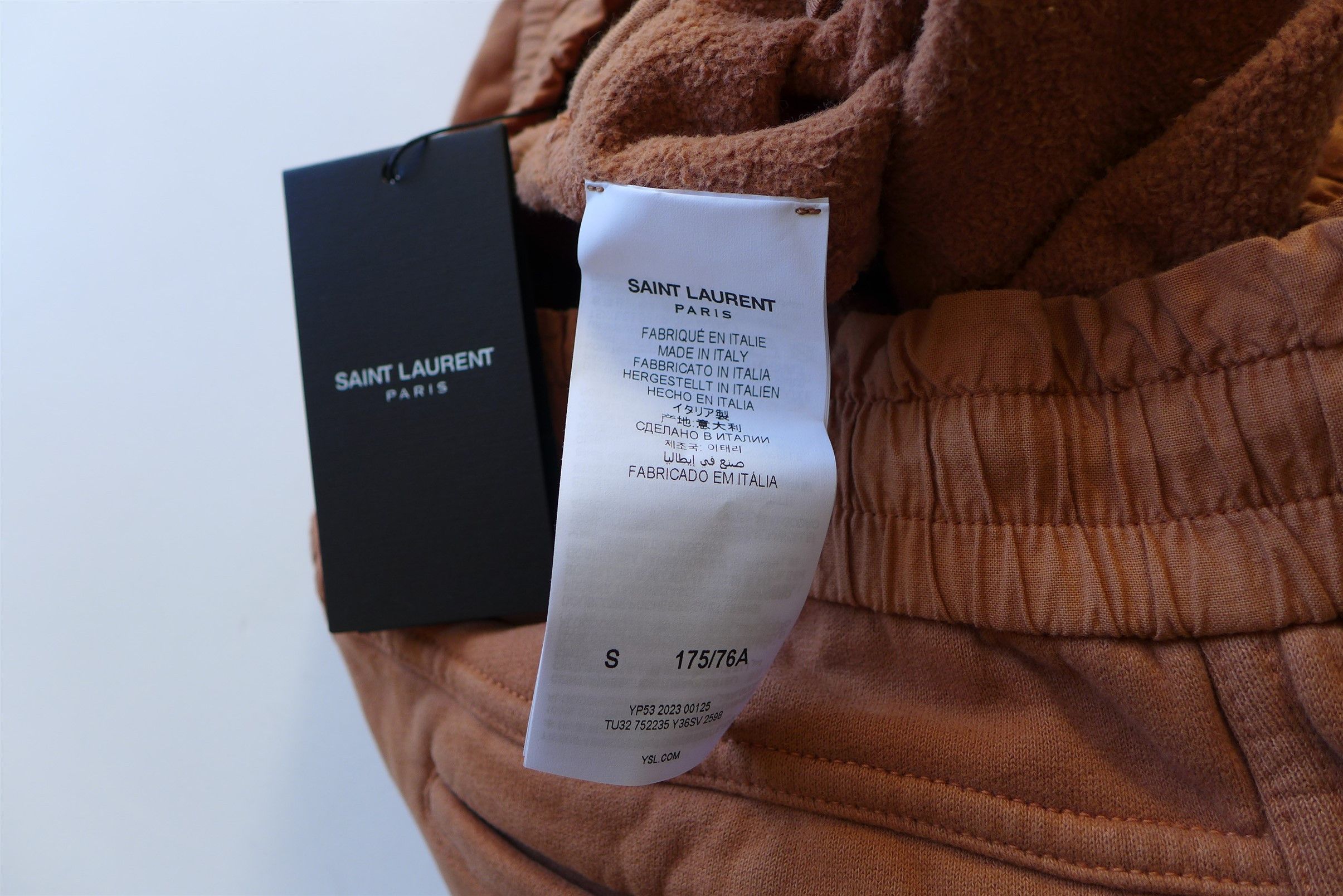Saint Laurent Paris Saint Laurent Sweatpants -- Macchiato Blanchi Cotton Jersey Size US 30 / EU 46 - 17 Thumbnail