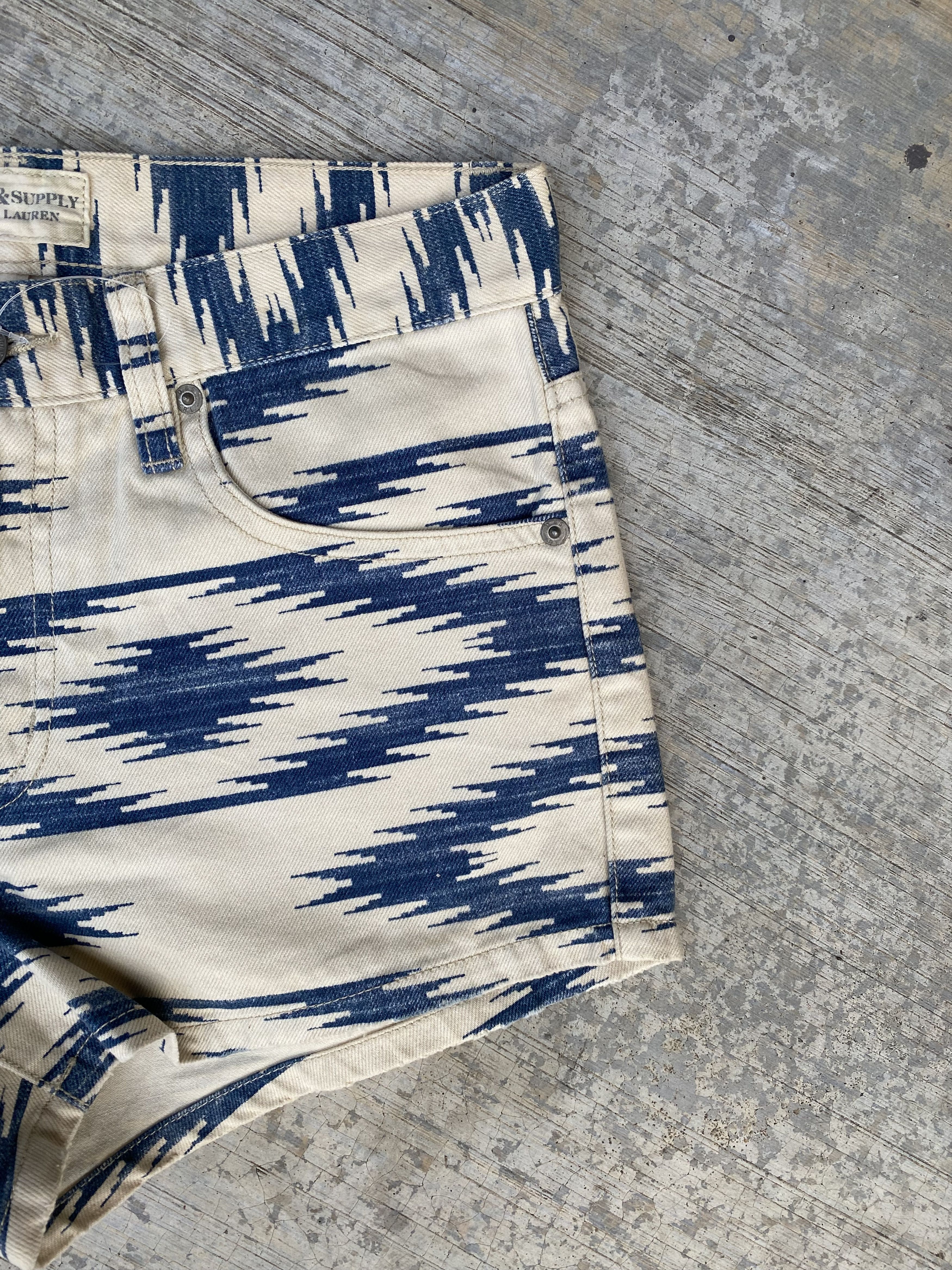 Denim & Supply Ralph Lauren Denim & Supply Ralph Lauren Aztec mini shorts jeans Size 28" / US 6 / IT 42 - 5 Thumbnail
