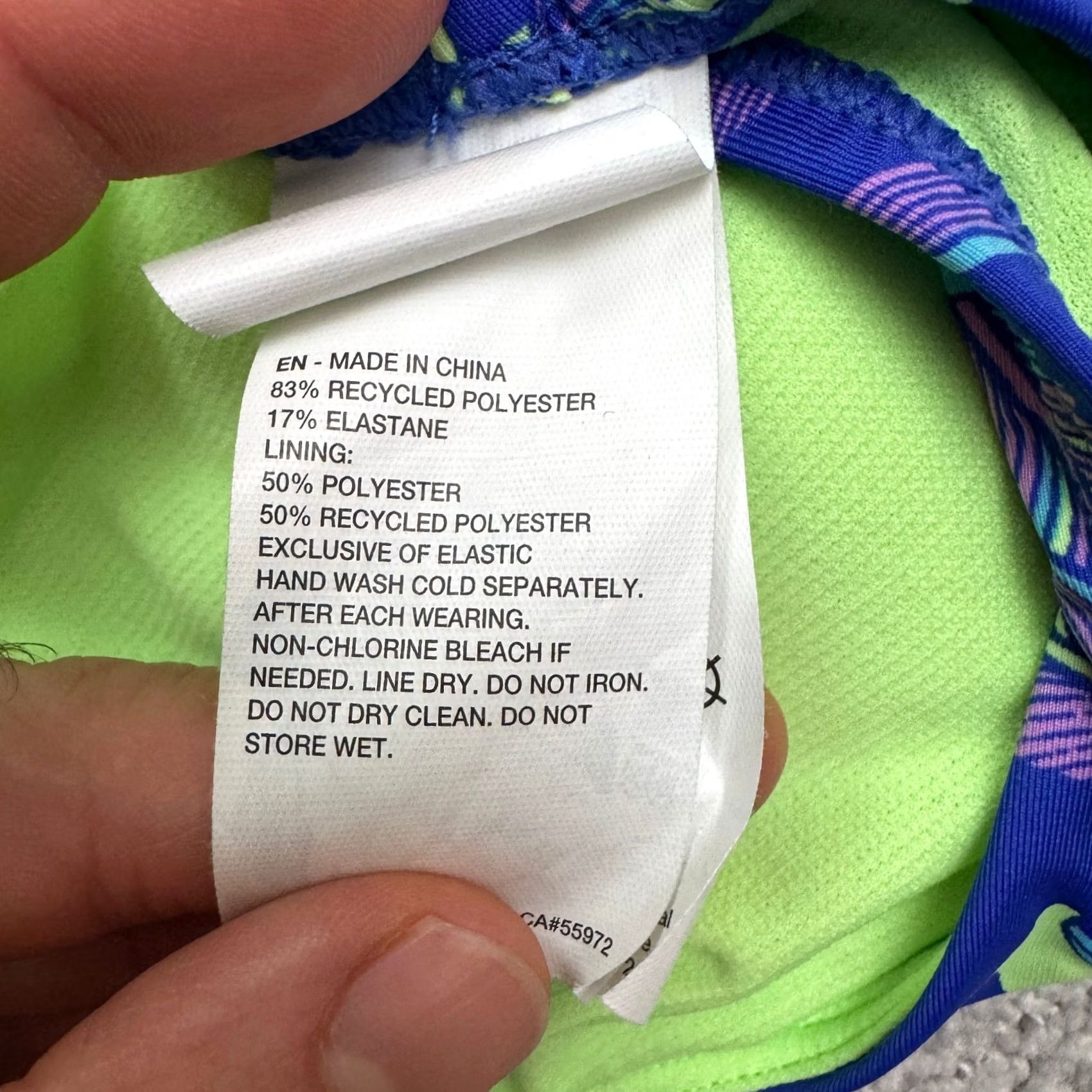Nike Nike One Piece Swimsuit Women Large Blue Floral Backless Padded Beachwear Summer Size ONE SIZE - 7 Thumbnail