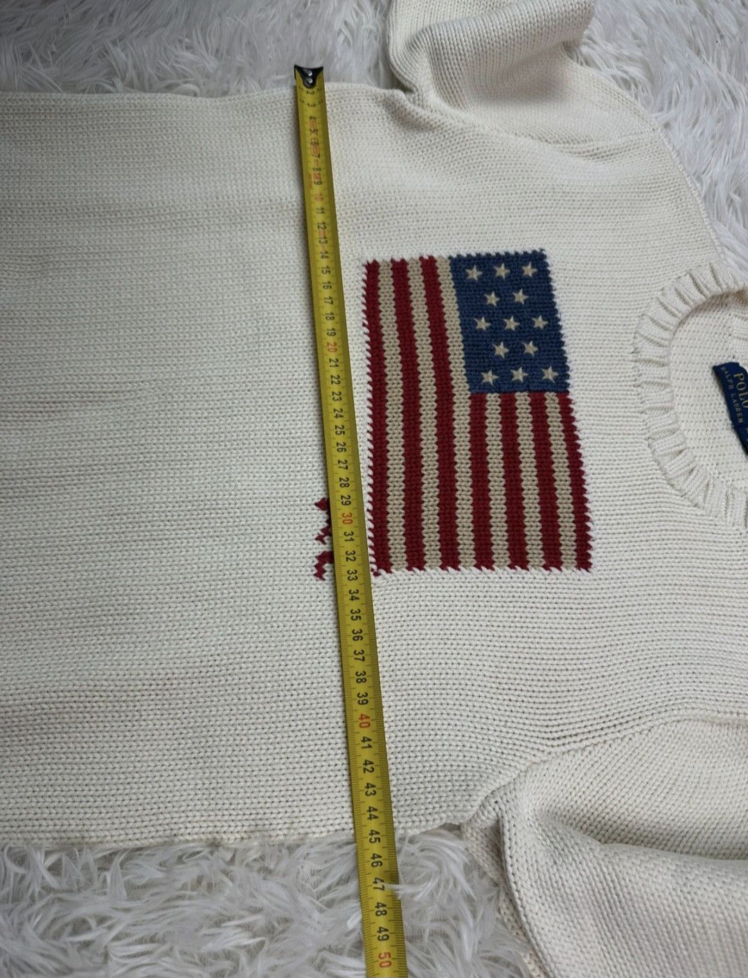Ralph Lauren Flag Cotton Crewneck Sweater Size M / US 6-8 / IT 42-44 - 9 Thumbnail