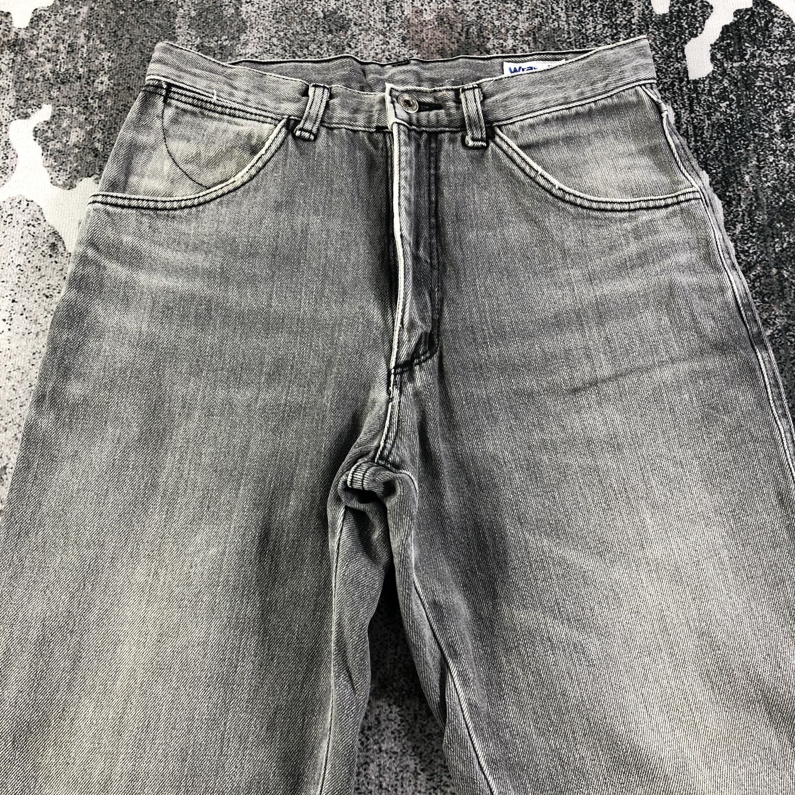Vintage Vintage Wrangler Jeans Faded Gray Denim KJ1633 Size US 29 - 3 Thumbnail