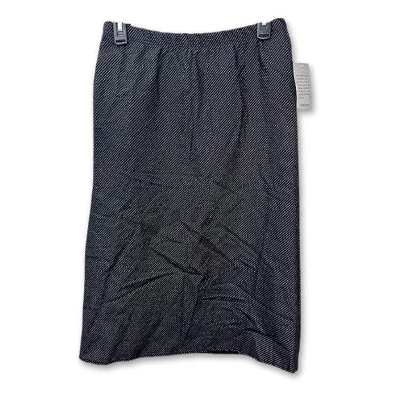 Other Forgotten Grace Skirt Pinstripe Side Slit Black Womens M NWT Size 28" / US 6 / IT 42 - 1 Thumbnail