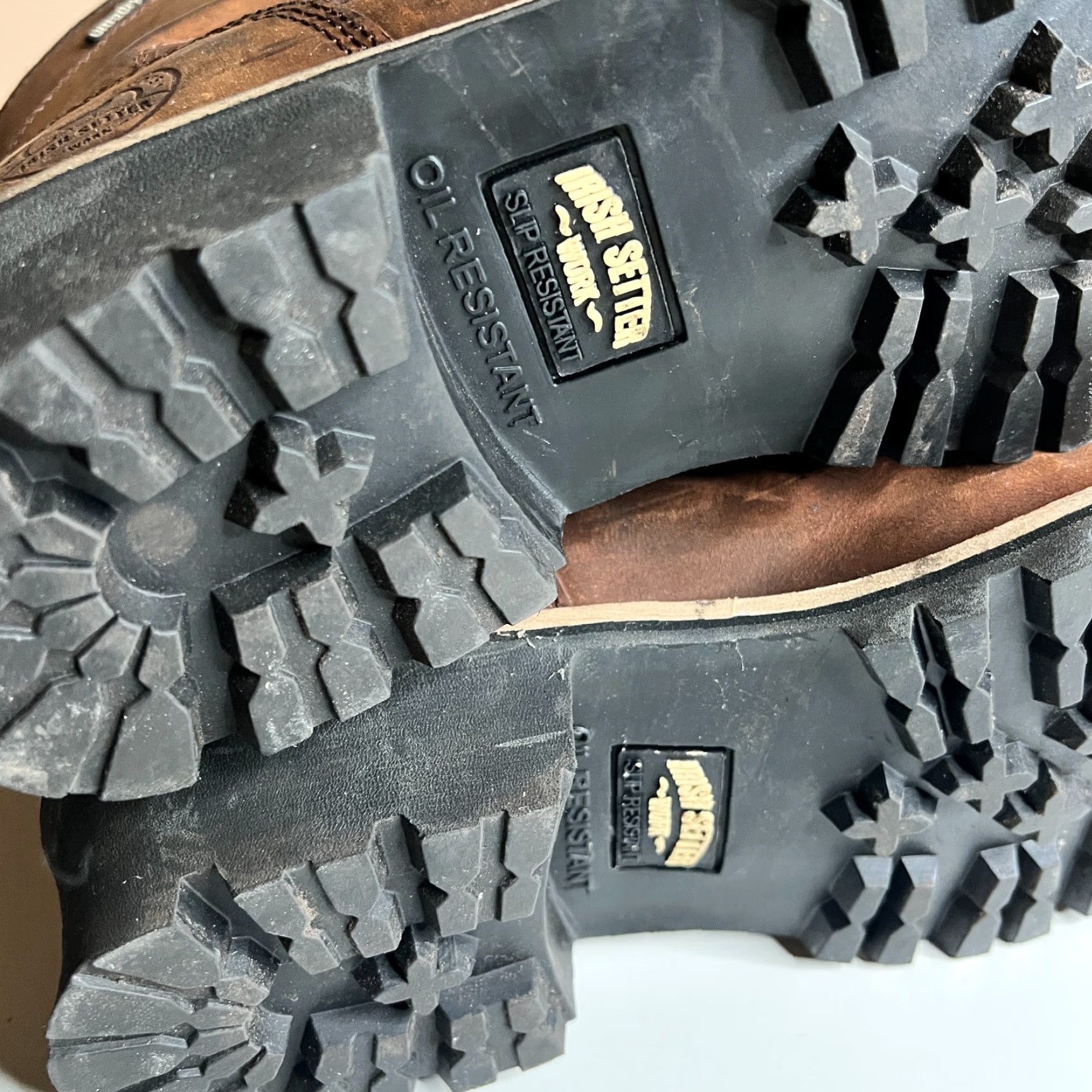 Vintage Irish Setter Work Boot Mens Size 9 Brown Leather Waterproof Safety Toe Insulated Logger Boot EH 9 Mens Boots Size US 9 / EU 42 - 2 Thumbnail