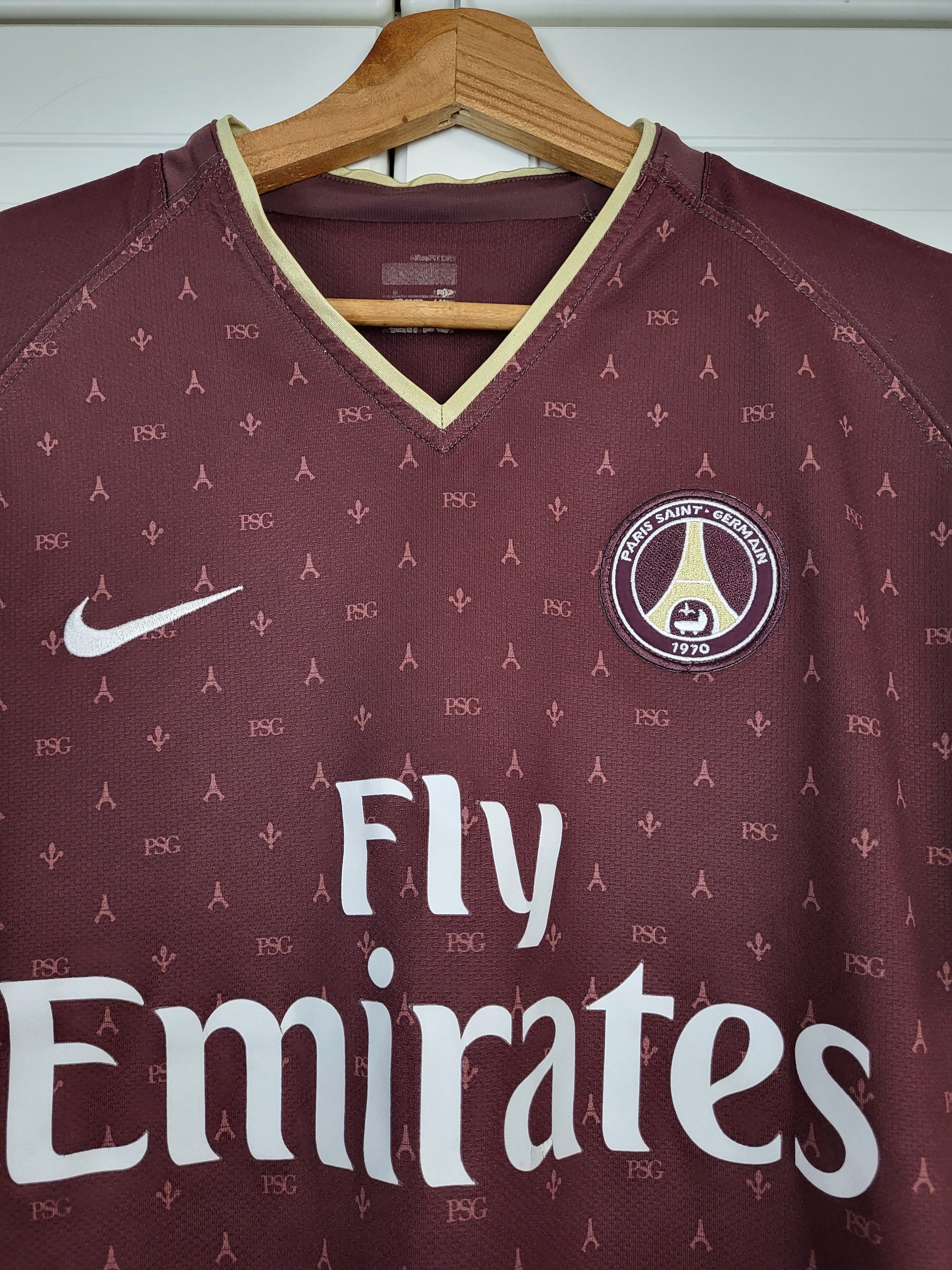 Nike aris Saint Germain PSG 2006-07 Away Jersey Football Shirt S Size US S / EU 44-46 / 1 - 3 Thumbnail
