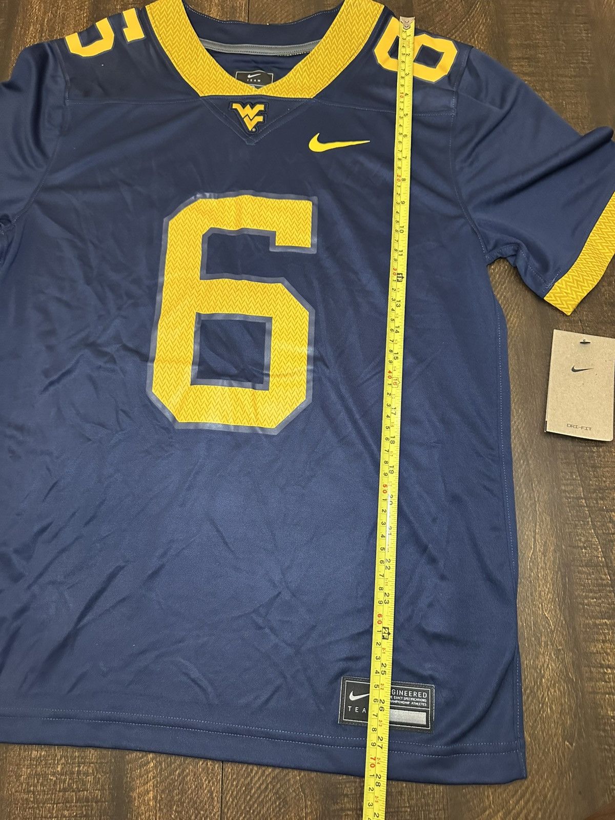 Nike NWT West Virginia Mountaineers Jersey Nike Garrett Greene-SM Size US S / EU 44-46 / 1 - 5 Thumbnail