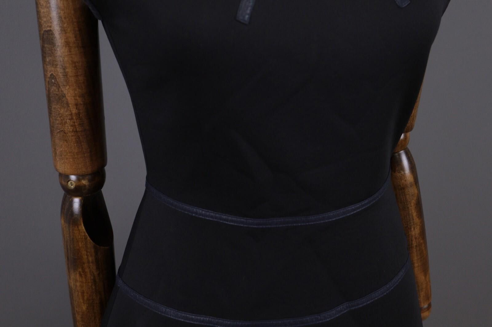 Designer Cop Copine Manege Robe Black Striped Dress Size 36 Size M / US 6-8 / IT 42-44 - 6 Thumbnail