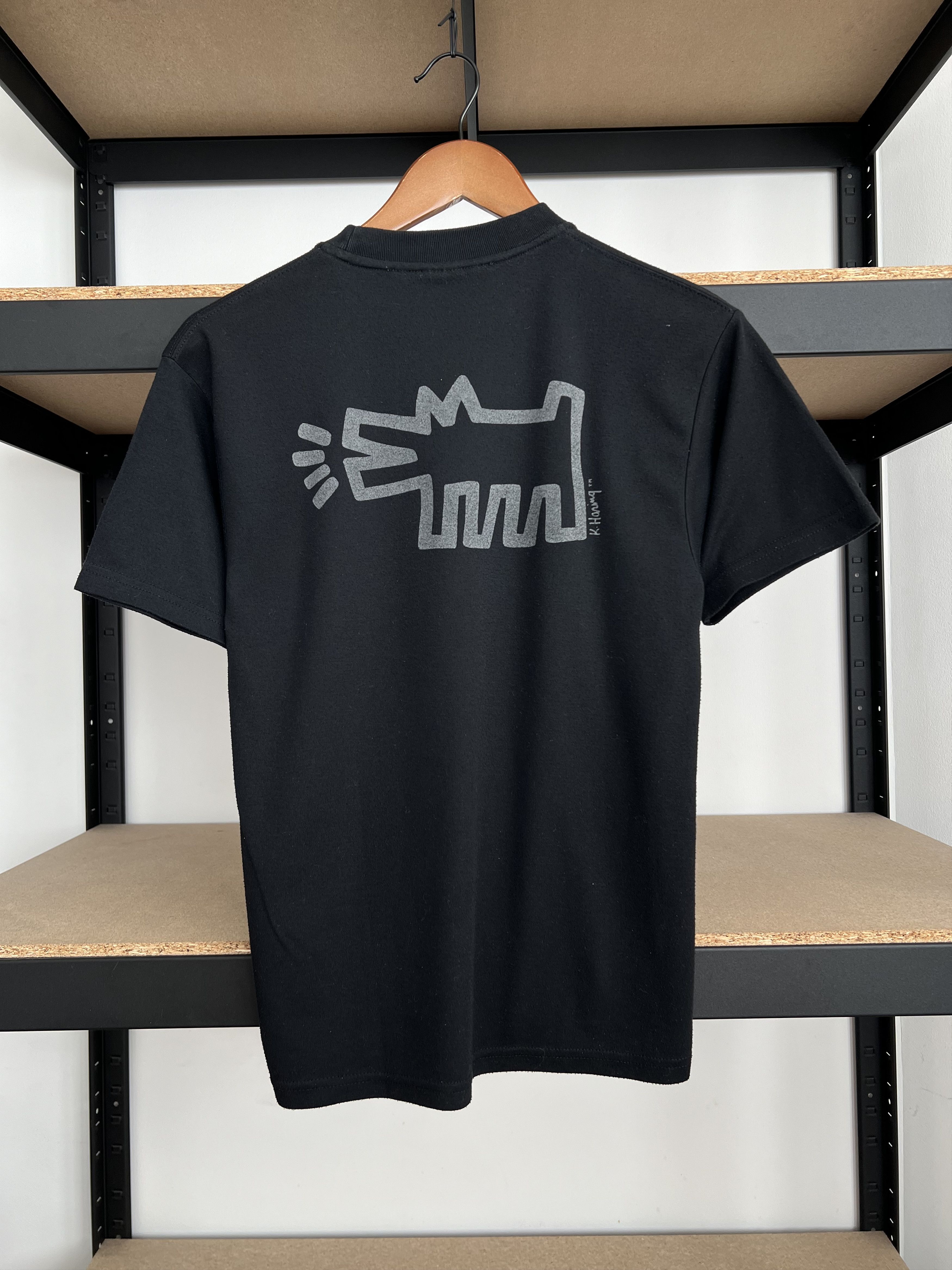 Arts & Science Vintage 90s Keith Haring Art Black T-shirt Size US S / EU 44-46 / 1 - 2 Thumbnail
