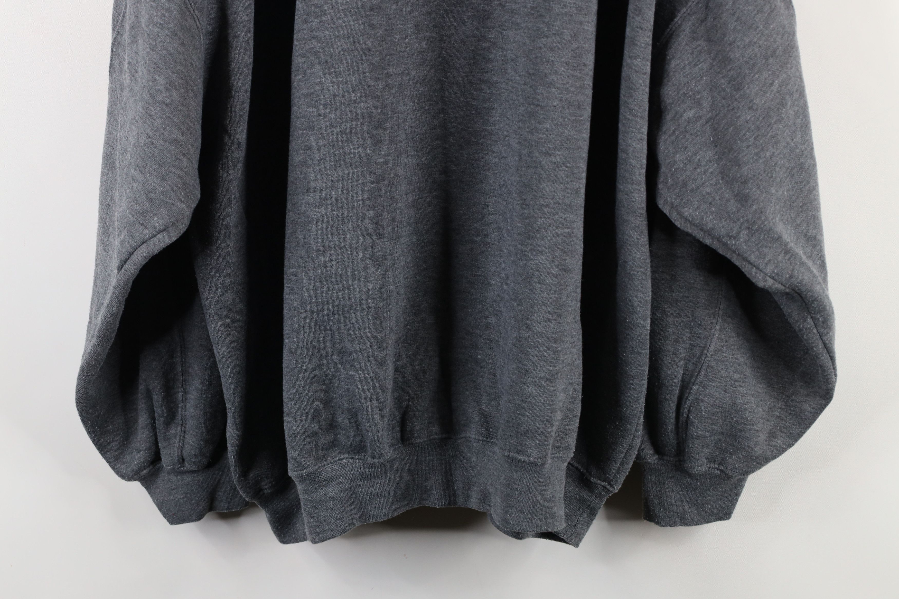 Vintage Vintage 90s Streetwear Collared Pullover Sweatshirt Gray Size US XXL / EU 58 / 5 - 10 Thumbnail