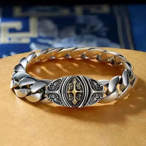 Jewelry Cross Flower Bracelet Size ONE SIZE - 3 Thumbnail