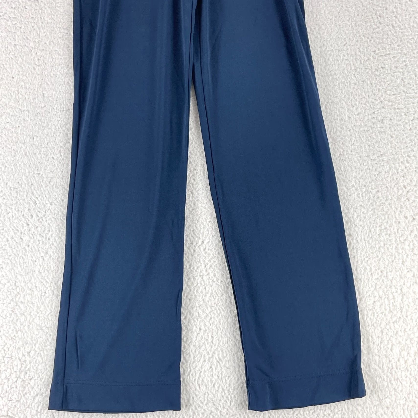 Lacoste Lacoste Blue Straight Pants Womens Size 6 Mid-Rise Zip Up Regular Fit Size 28" / US 6 / IT 42 - 3 Thumbnail