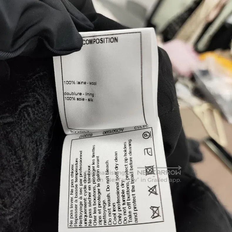 Chanel Chanel Tweed Roman black coat Size XXS / US 00 / IT 34 - 6 Thumbnail