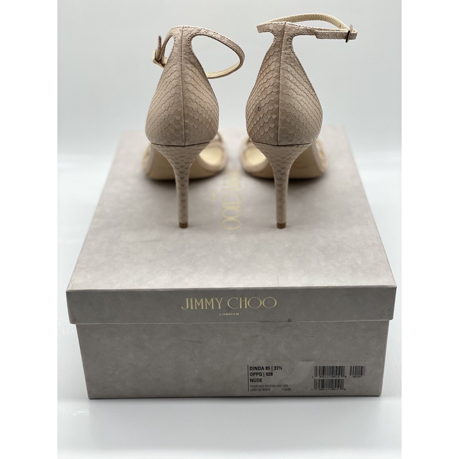 Jimmy Choo Jimmy Choo Dinda 85 Pearlised Pumps – Size 38 EU Size US 8 / IT 38 - 6 Thumbnail