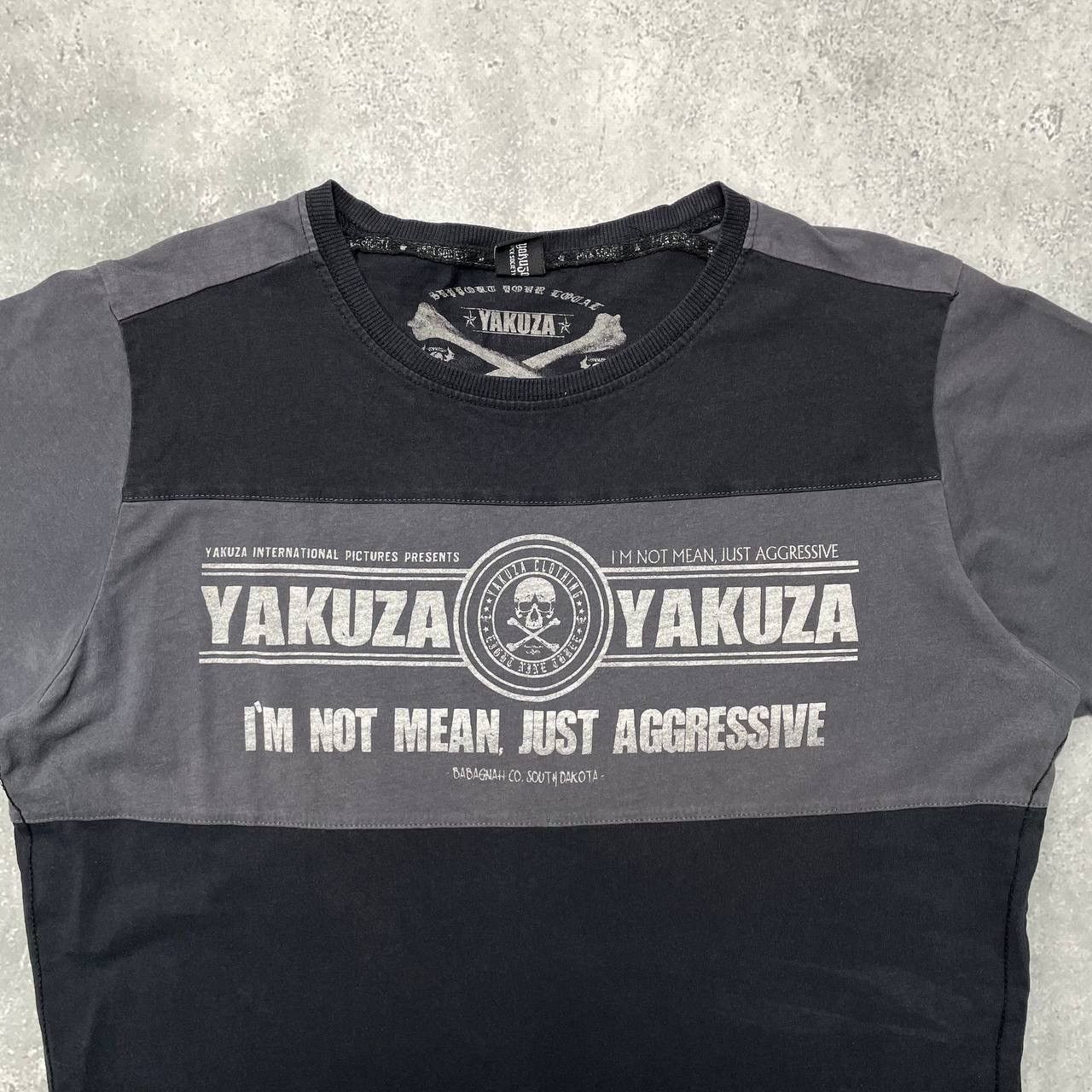 Japanese Brand Yakuza Aggressive Y2K T Shirt Black/ Gray Size XL Size US XL / EU 56 / 4 - 3 Thumbnail