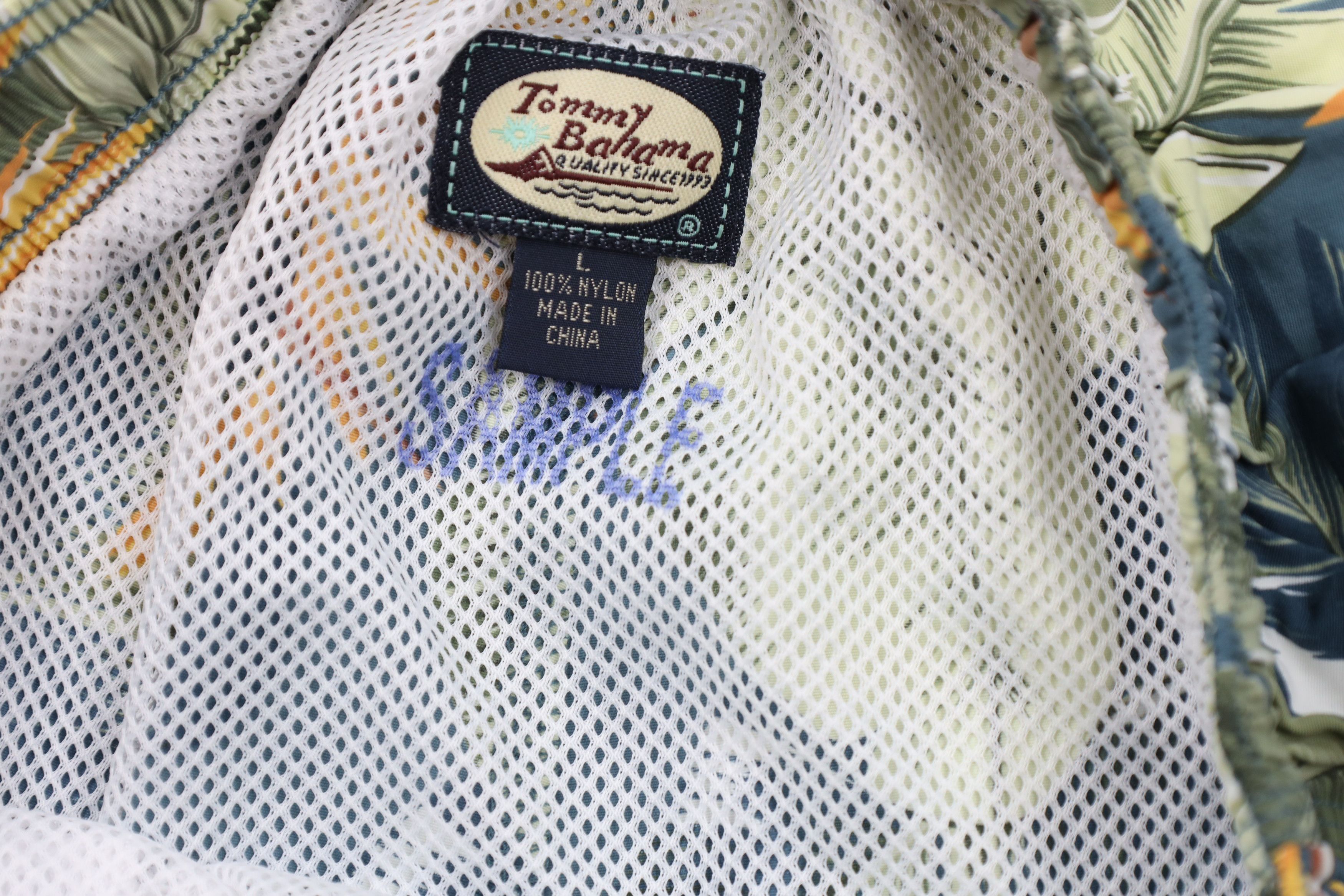 Tommy Bahama × Vintage Tommy Bahama Relax Spell Out Lined Palm Leaves Lined Shorts Size US 34 / EU 50 - 7 Thumbnail