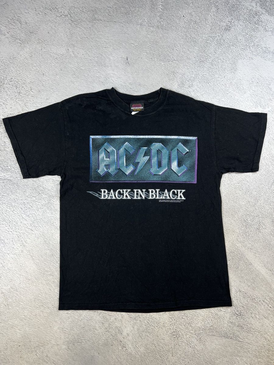 Band Tees VTG 2001 AC DC Back In Black Graphic T-shirt Artimonde Large Size US L / EU 52-54 / 3 - 1 Thumbnail